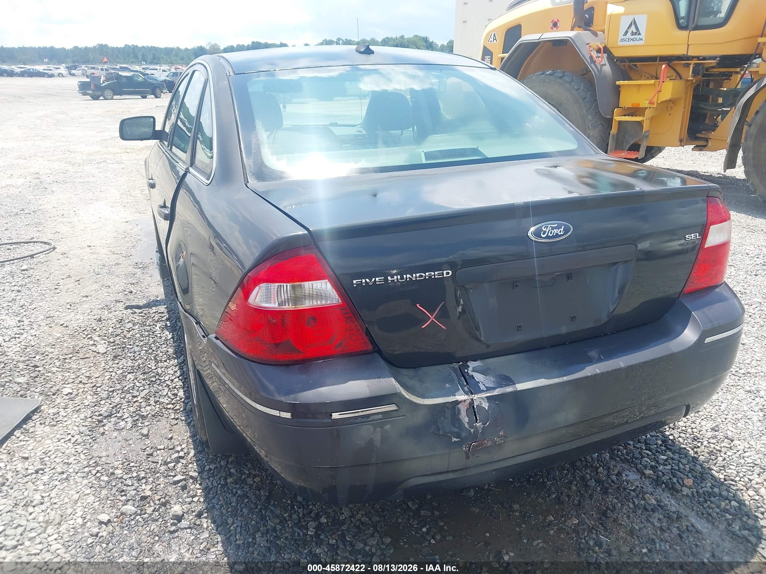 2007 Ford Five Hundred Sel Серый vin: 1FAHP24197G122893