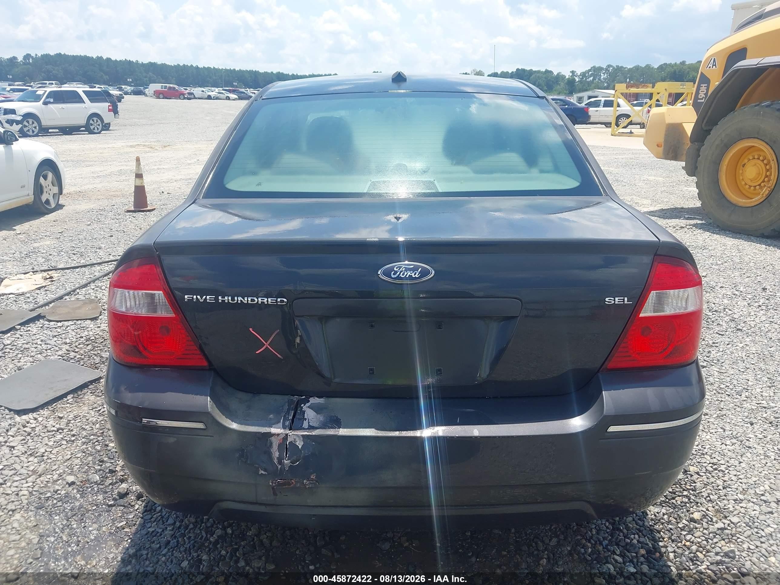 2007 Ford Five Hundred Sel Серый vin: 1FAHP24197G122893