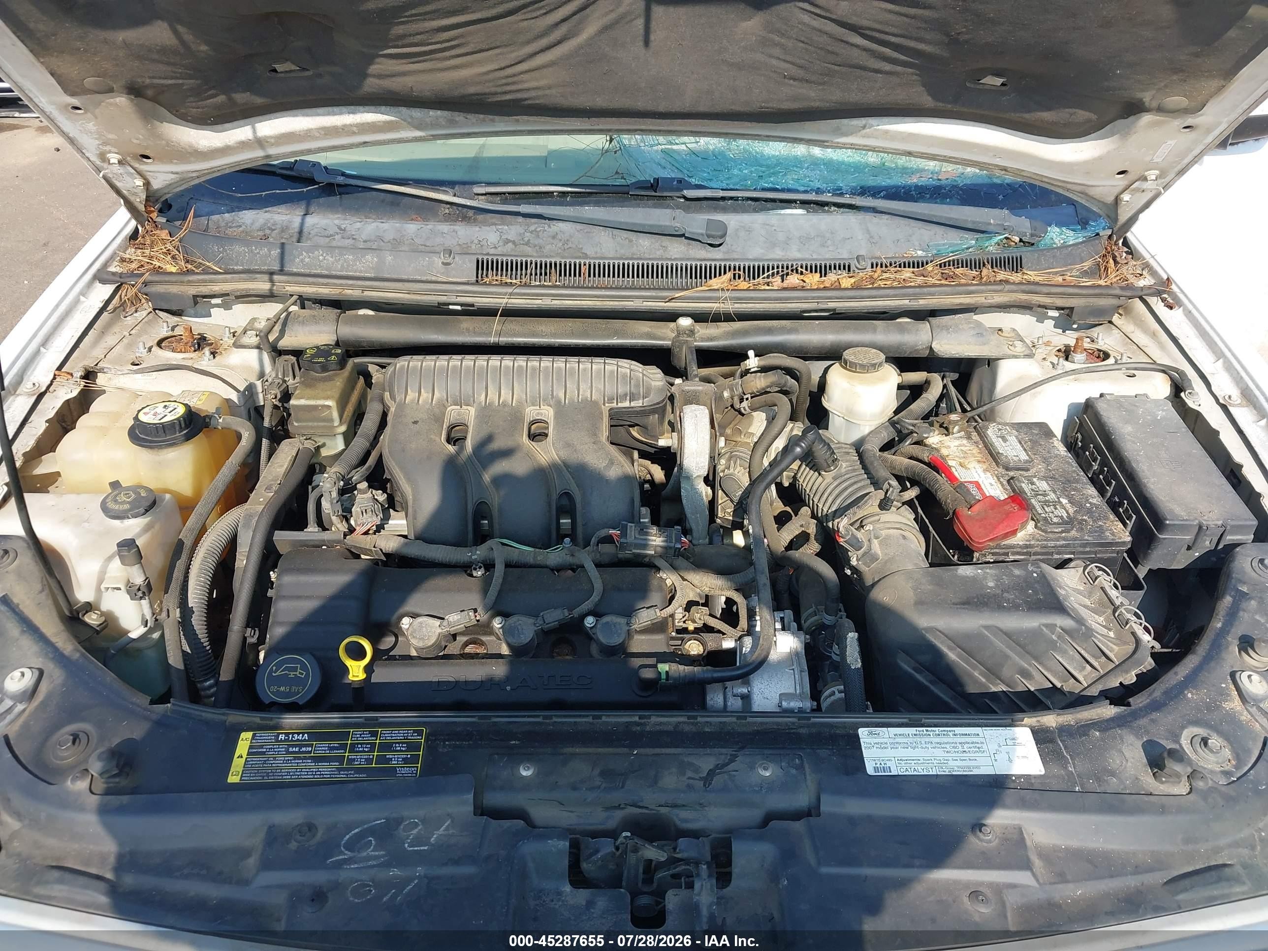 2007 Ford Five Hundred Sel White vin: 1FAHP24197G123218