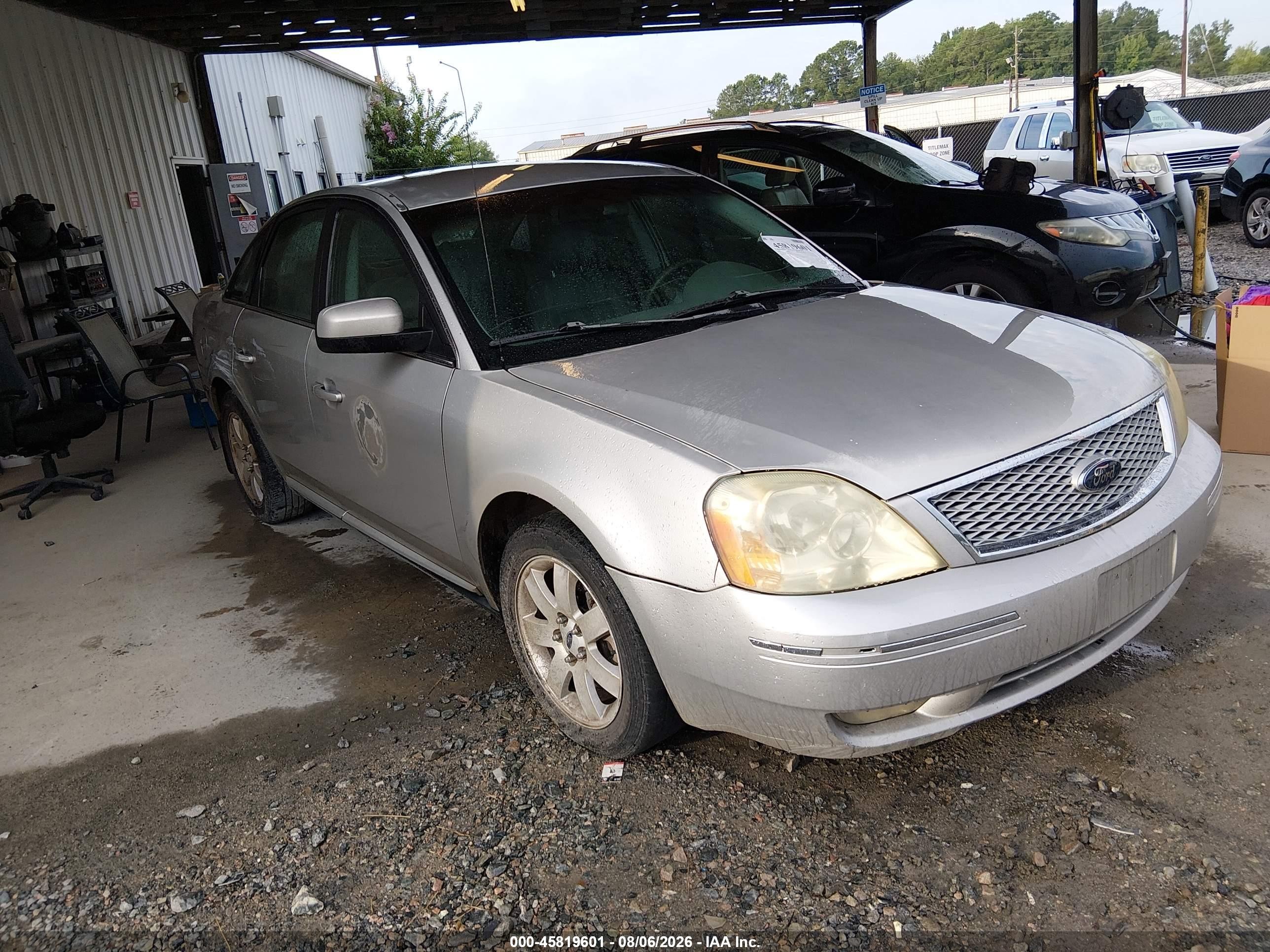 2007 Ford Five Hundred Sel Серый vin: 1FAHP24197G149737