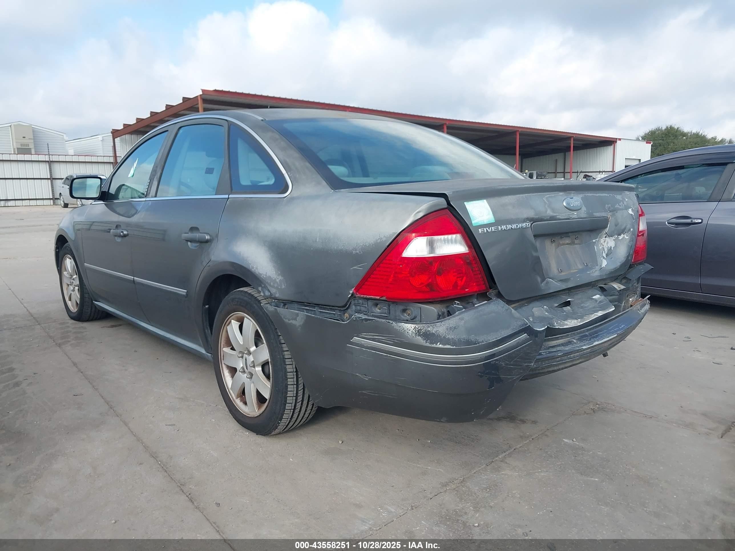2005 Ford Five Hundred Sel Gray vin: 1FAHP241X5G133396