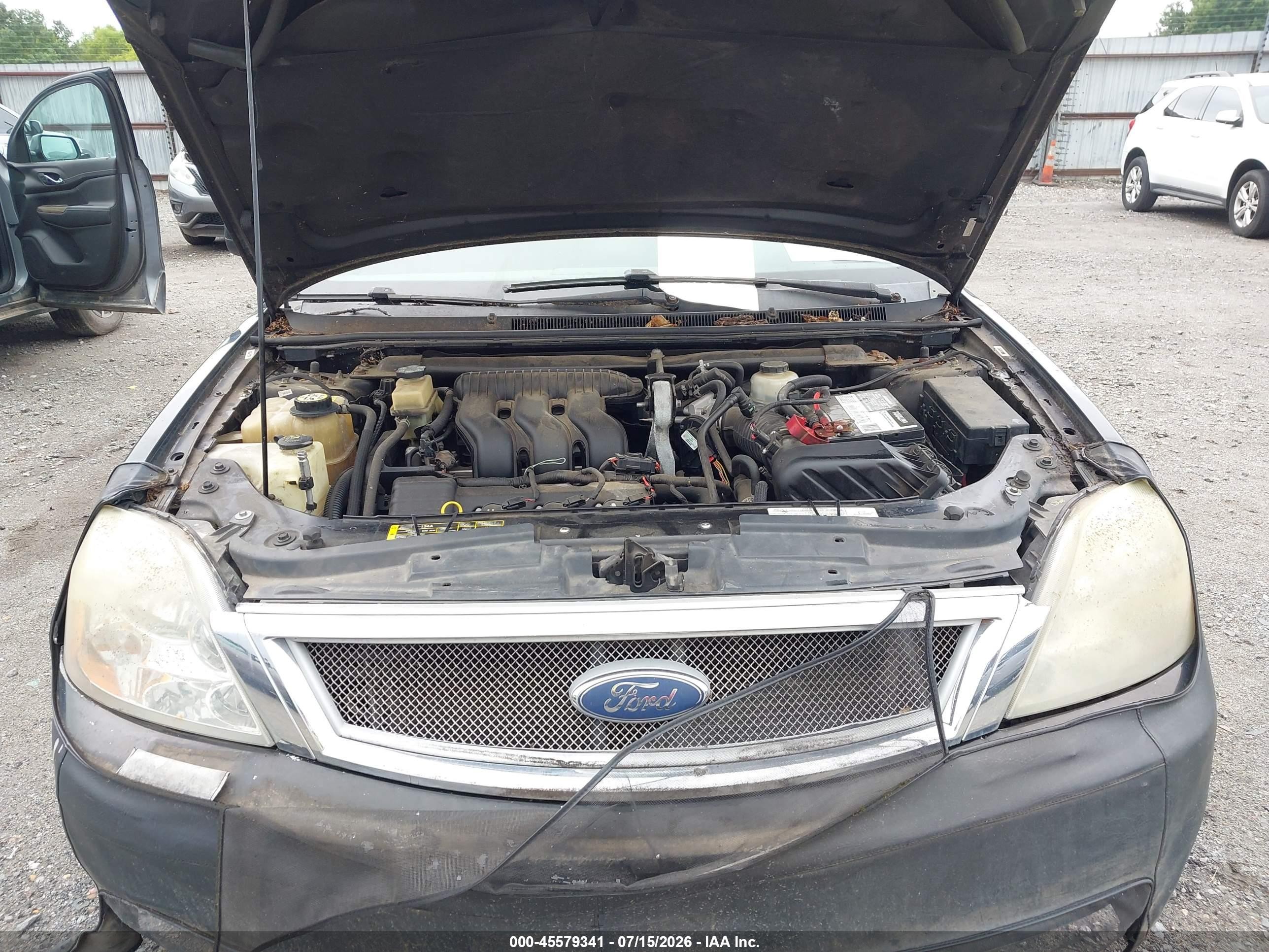 2007 Ford Five Hundred Sel Black vin: 1FAHP241X7G134986