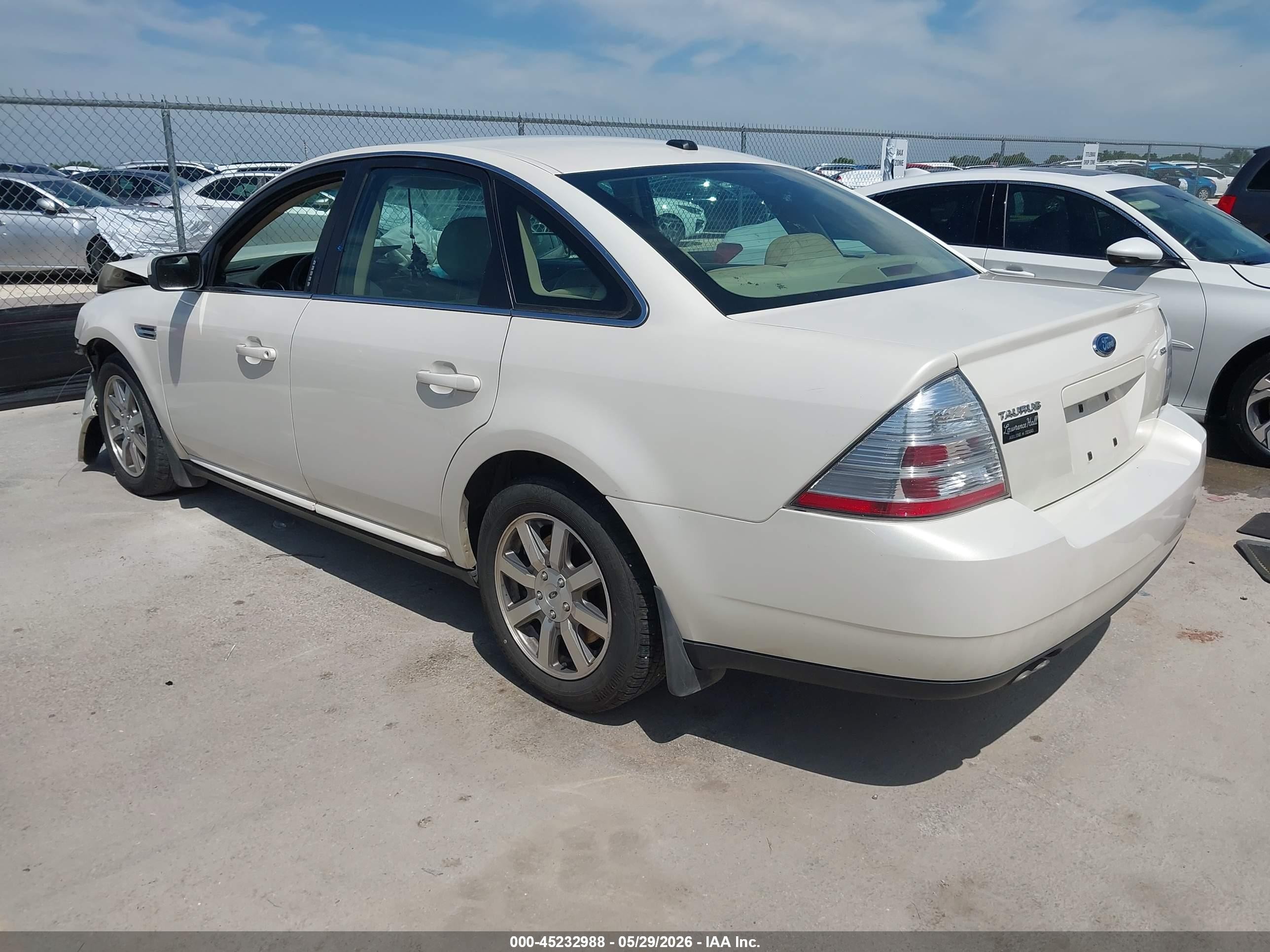 2009 Ford Taurus Sel White vin: 1FAHP24W09G101350