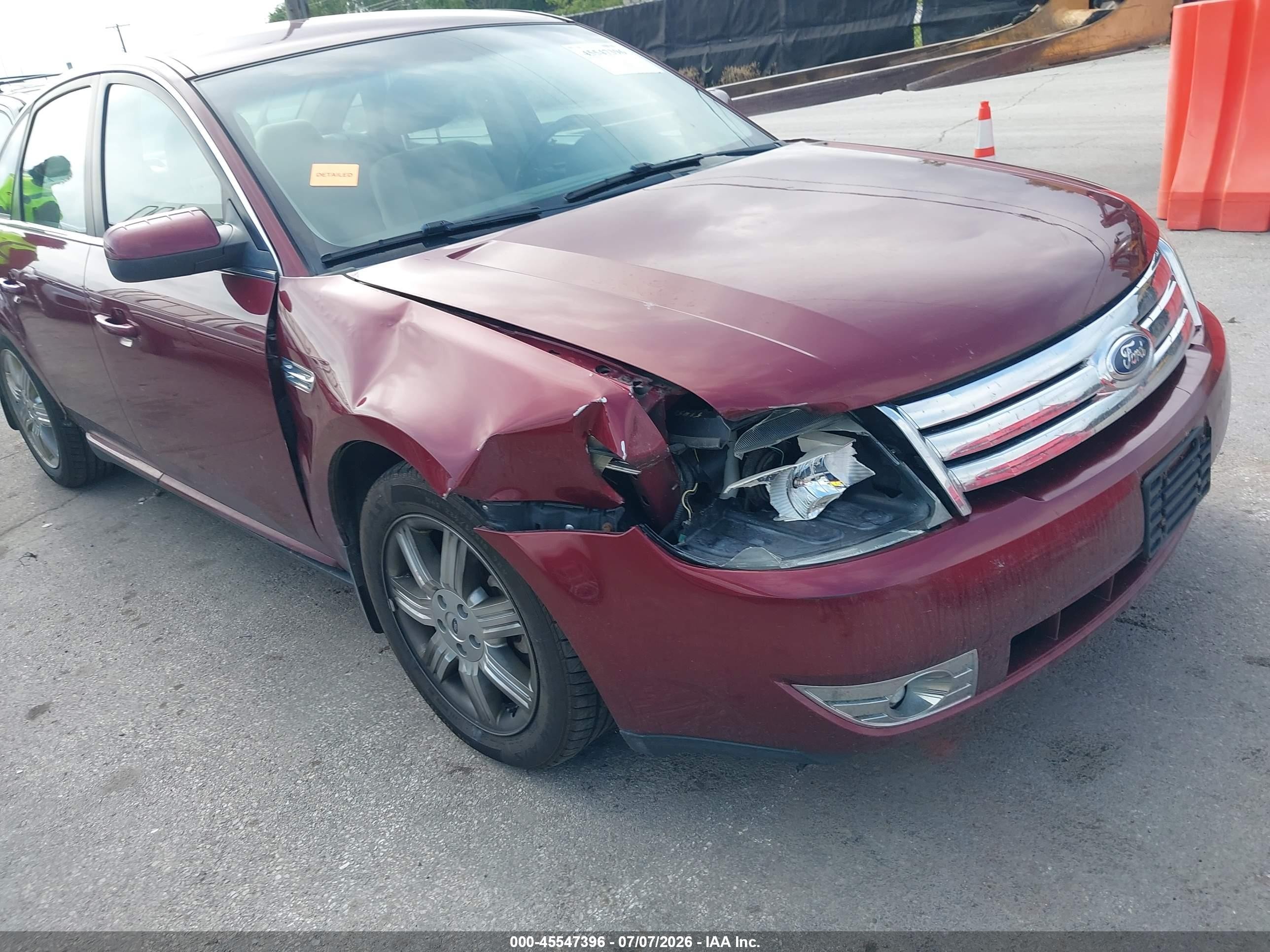 2008 Ford Taurus Sel Burgundy vin: 1FAHP24W18G119239