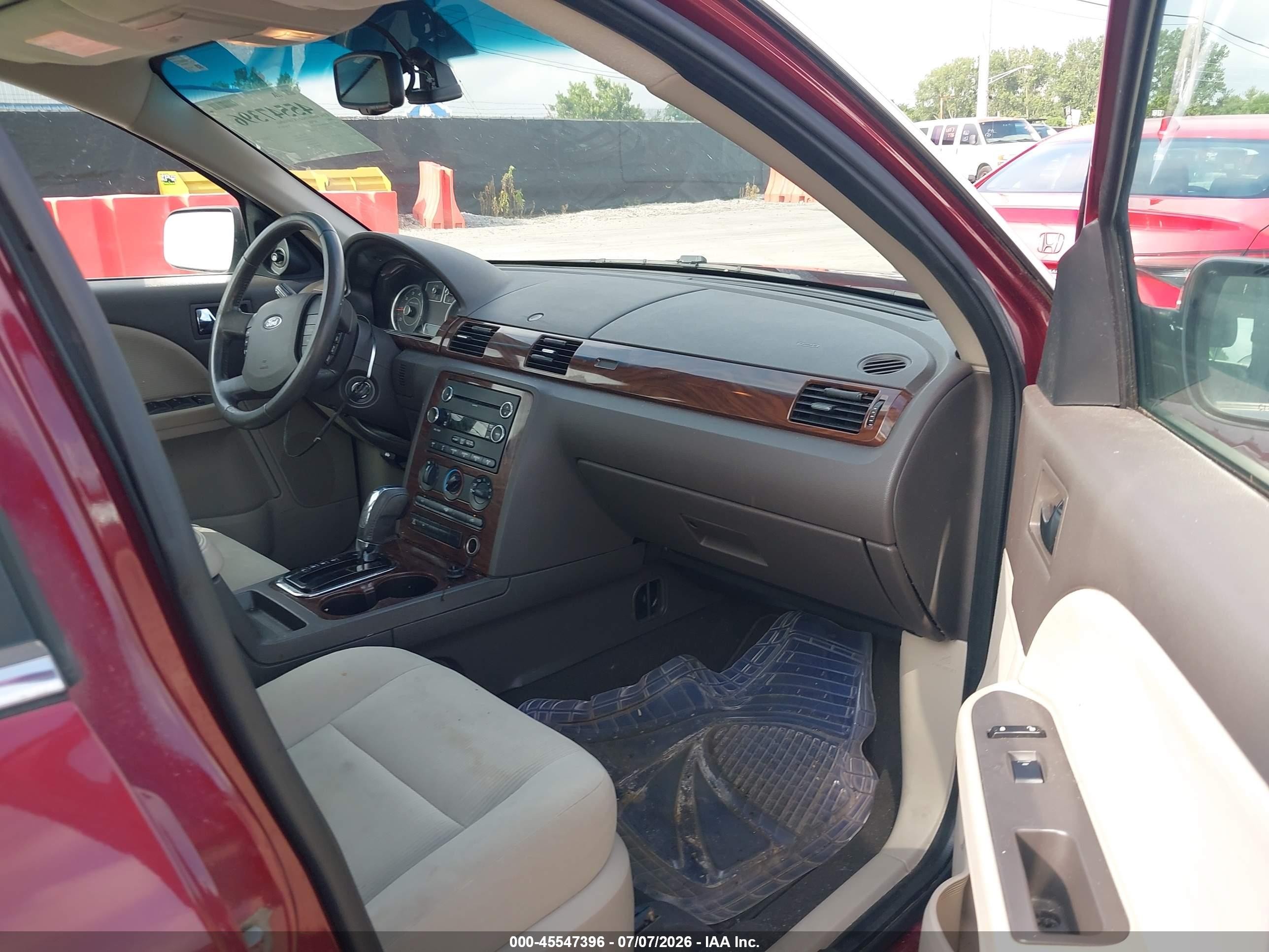 2008 Ford Taurus Sel Burgundy vin: 1FAHP24W18G119239