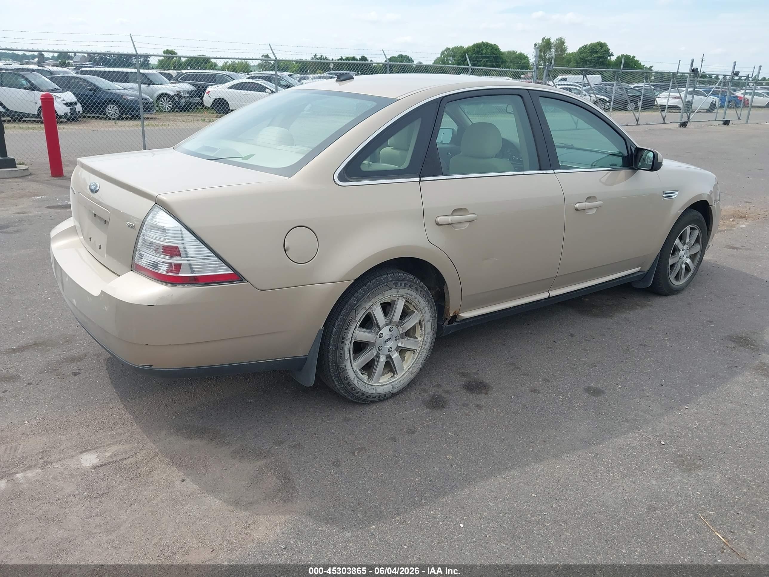 2008 Ford Taurus Sel Gold vin: 1FAHP24W18G143136