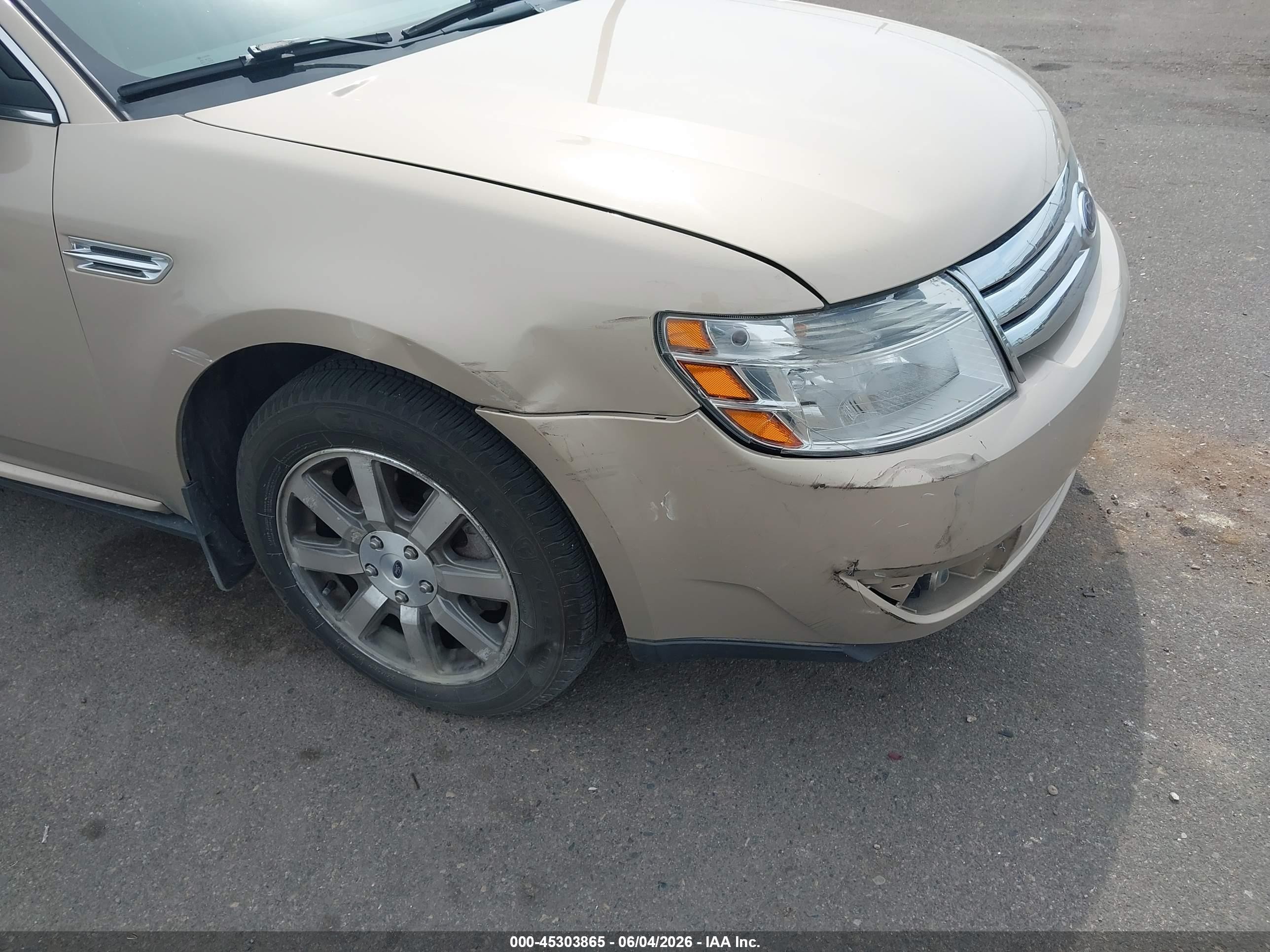 2008 Ford Taurus Sel Gold vin: 1FAHP24W18G143136