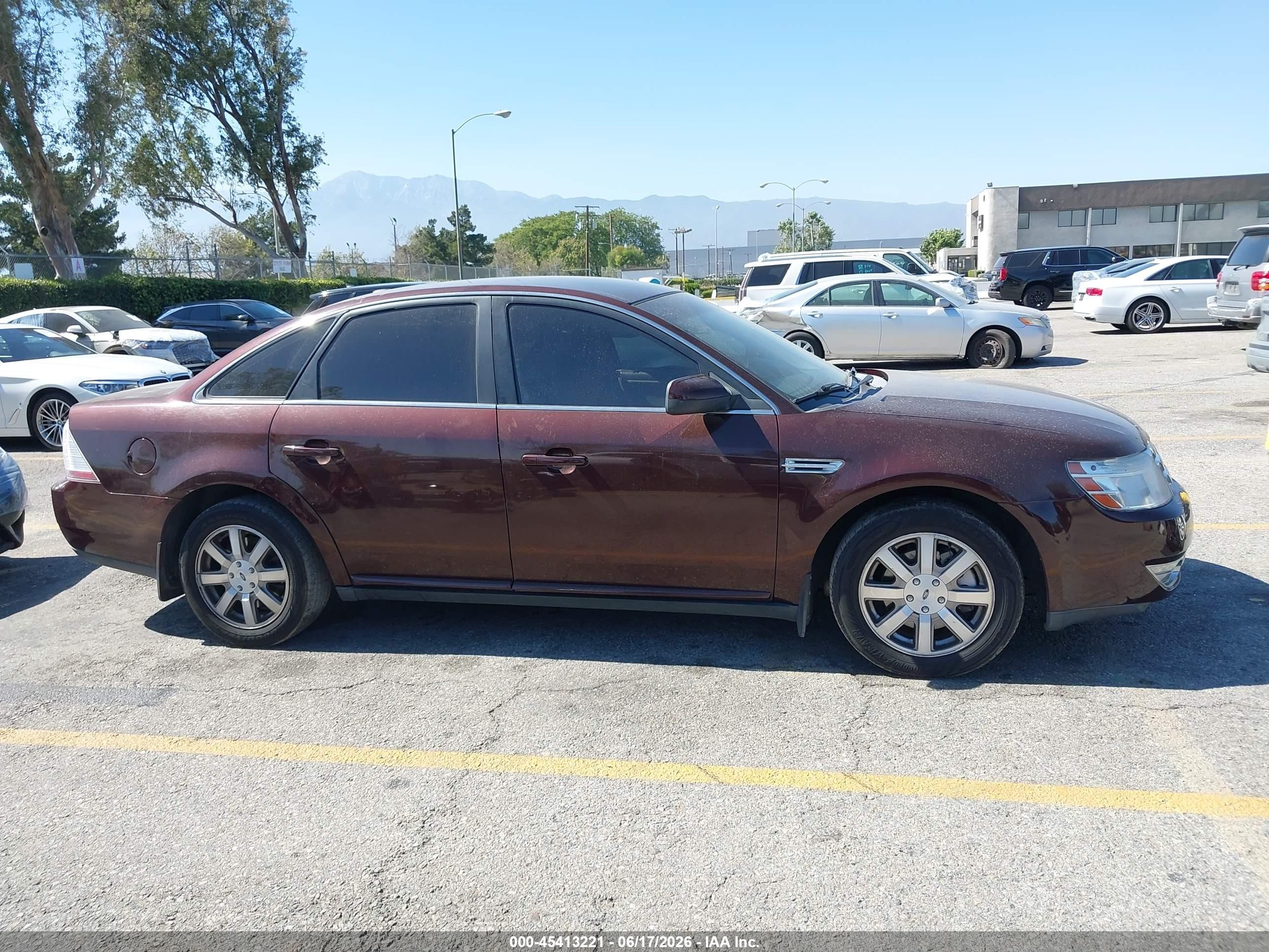2009 Ford Taurus Sel Бордовый vin: 1FAHP24W19G125141