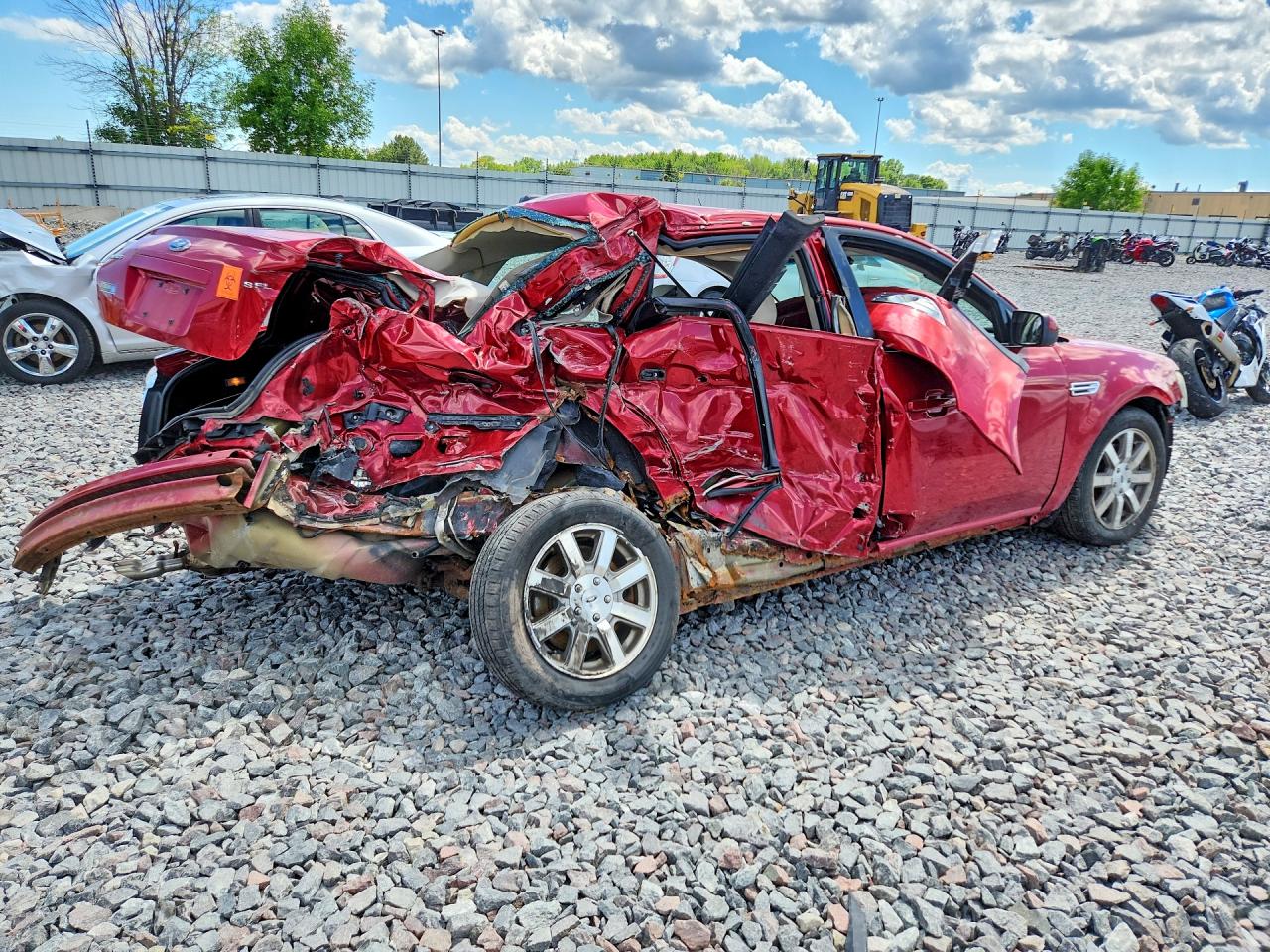 2009 Ford Taurus Sel Red vin: 1FAHP24W29G103729