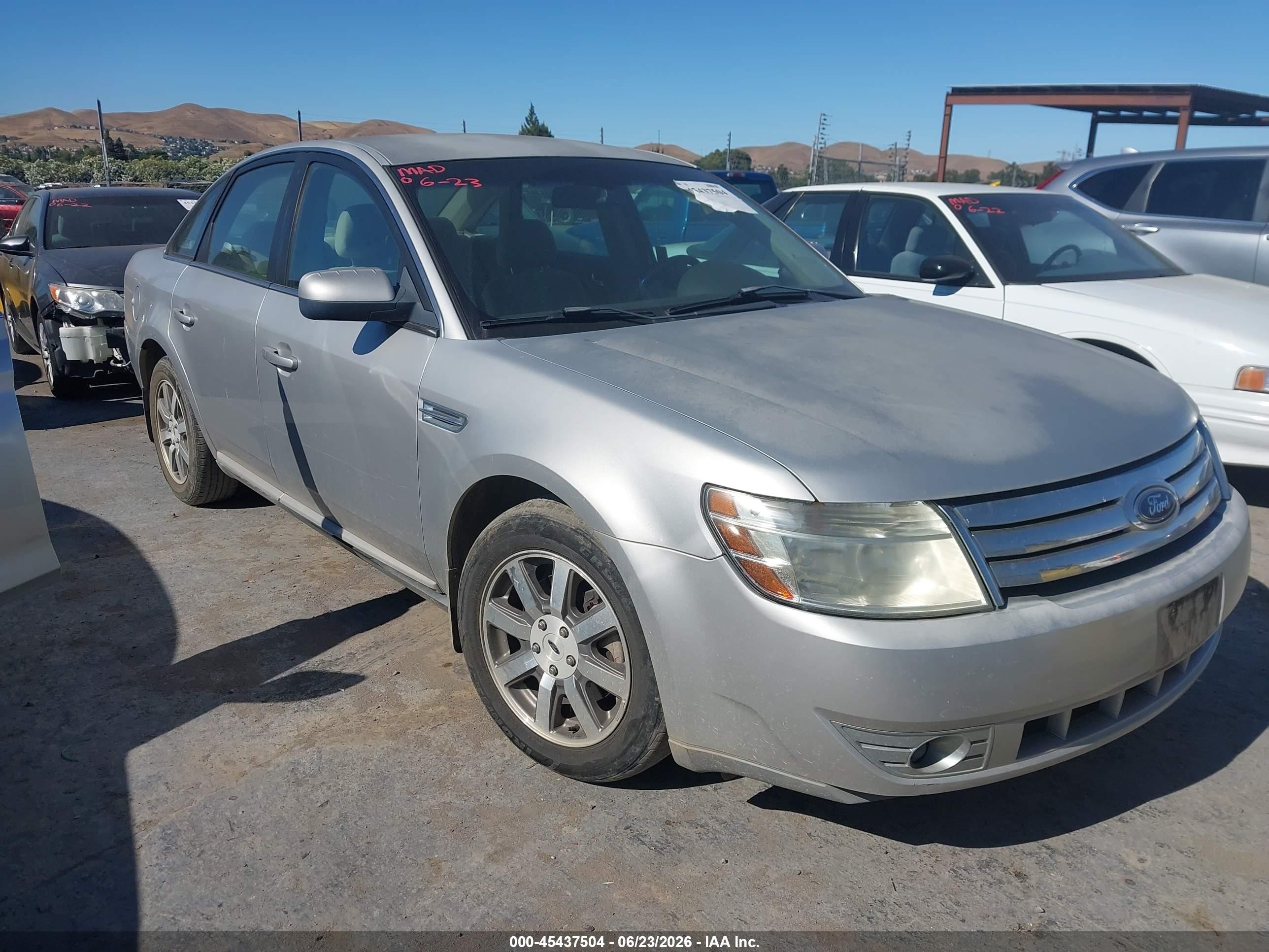 2008 Ford Taurus Sel Gray vin: 1FAHP24W48G142563