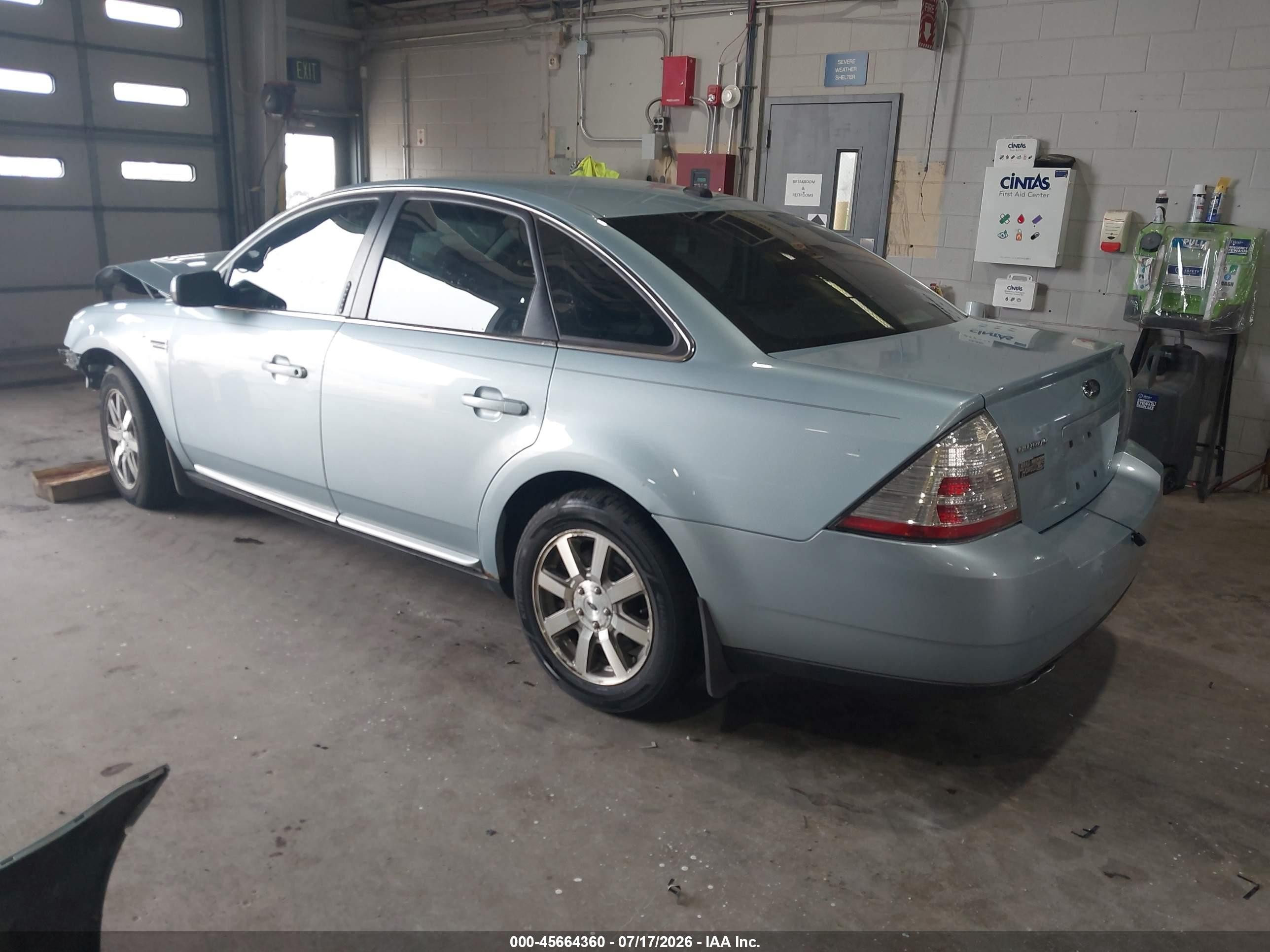 2008 Ford Taurus Sel Light Blue vin: 1FAHP24W58G182439