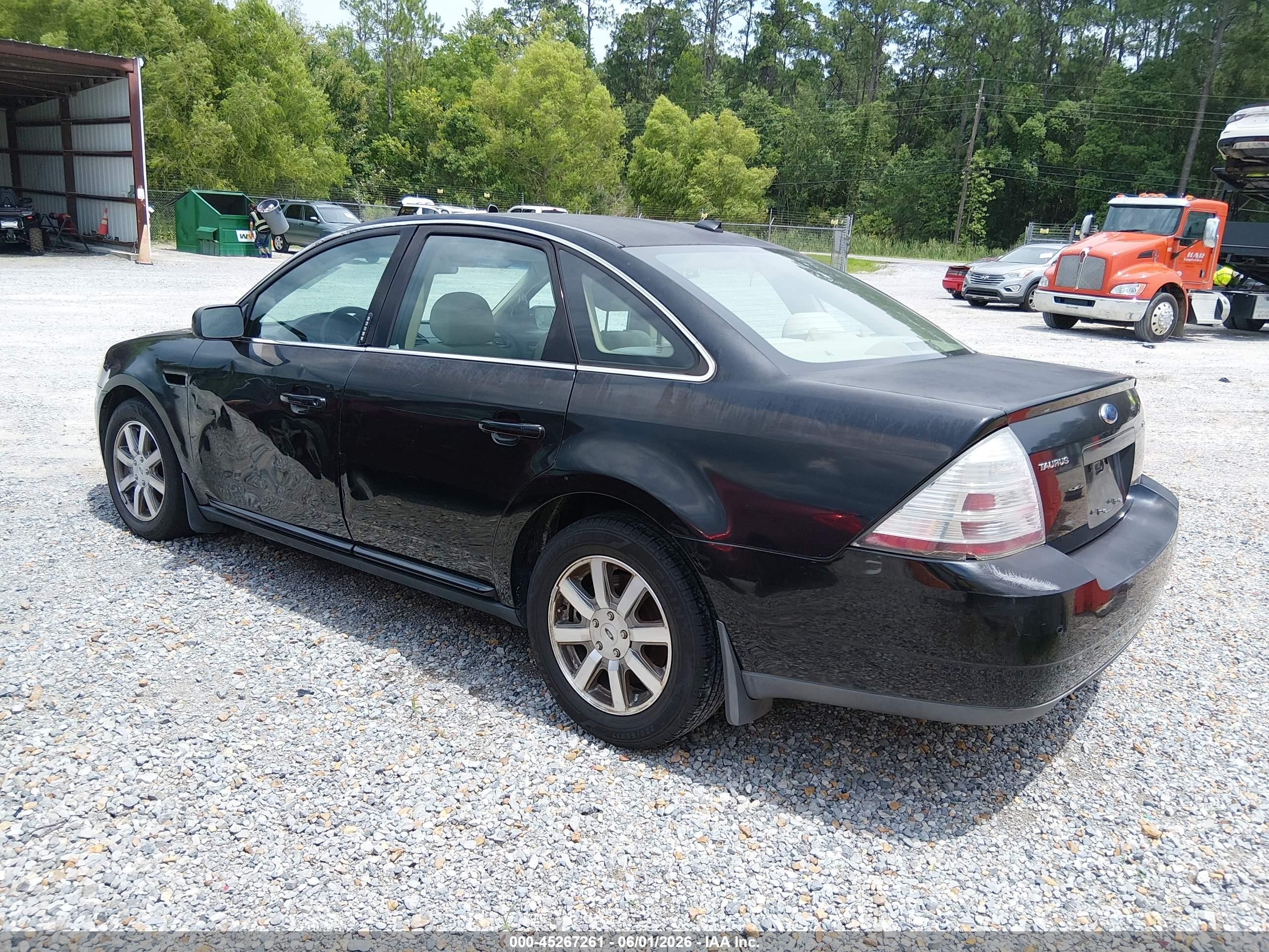 2008 Ford Taurus Sel Black vin: 1FAHP24W88G116077