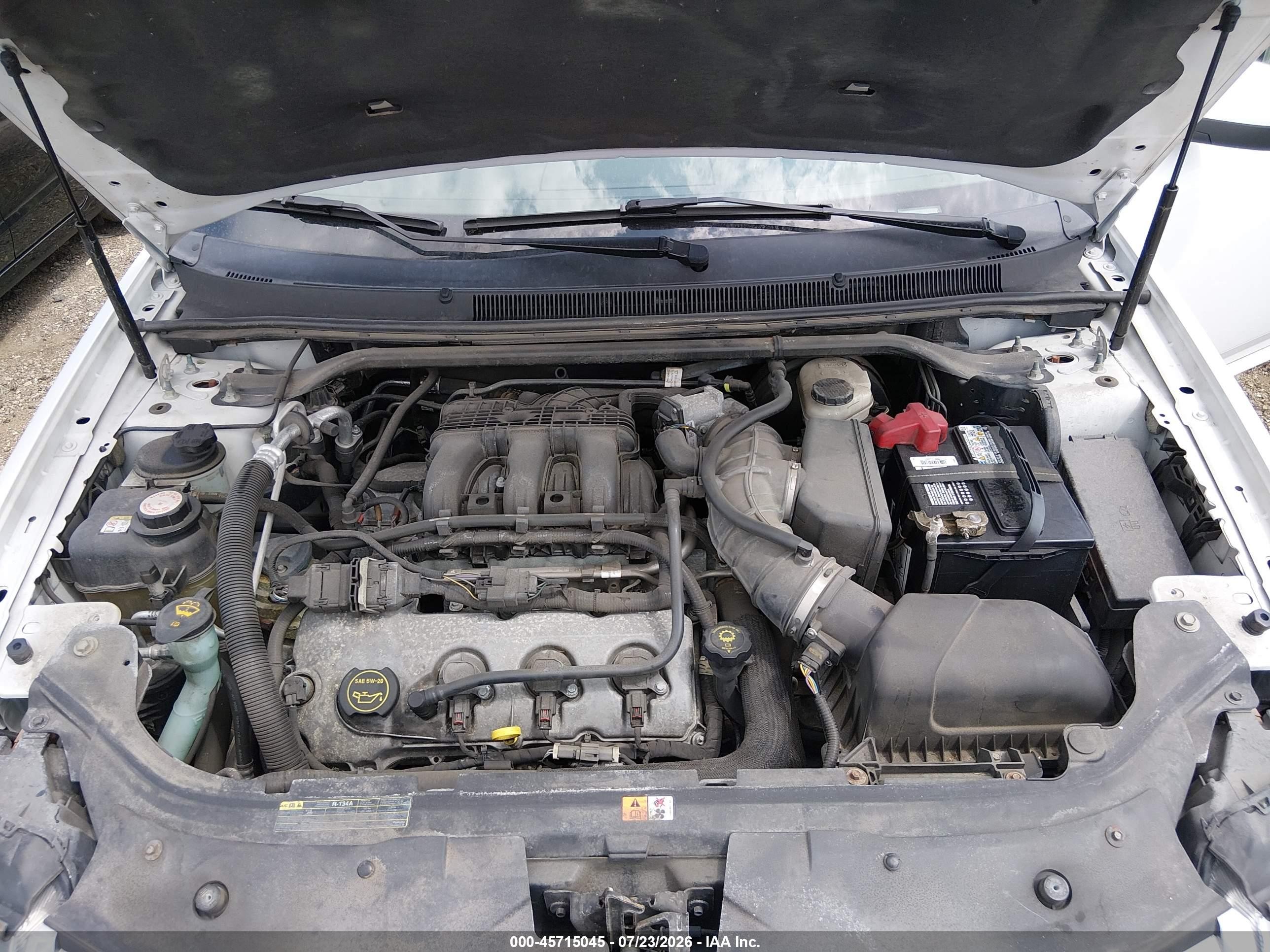 2008 Ford Taurus Sel White vin: 1FAHP24W88G161195