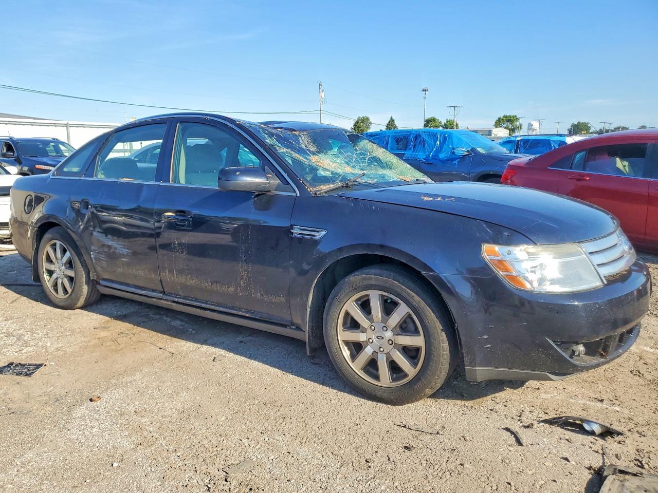 2008 Ford Taurus Sel Синий vin: 1FAHP24W88G183102