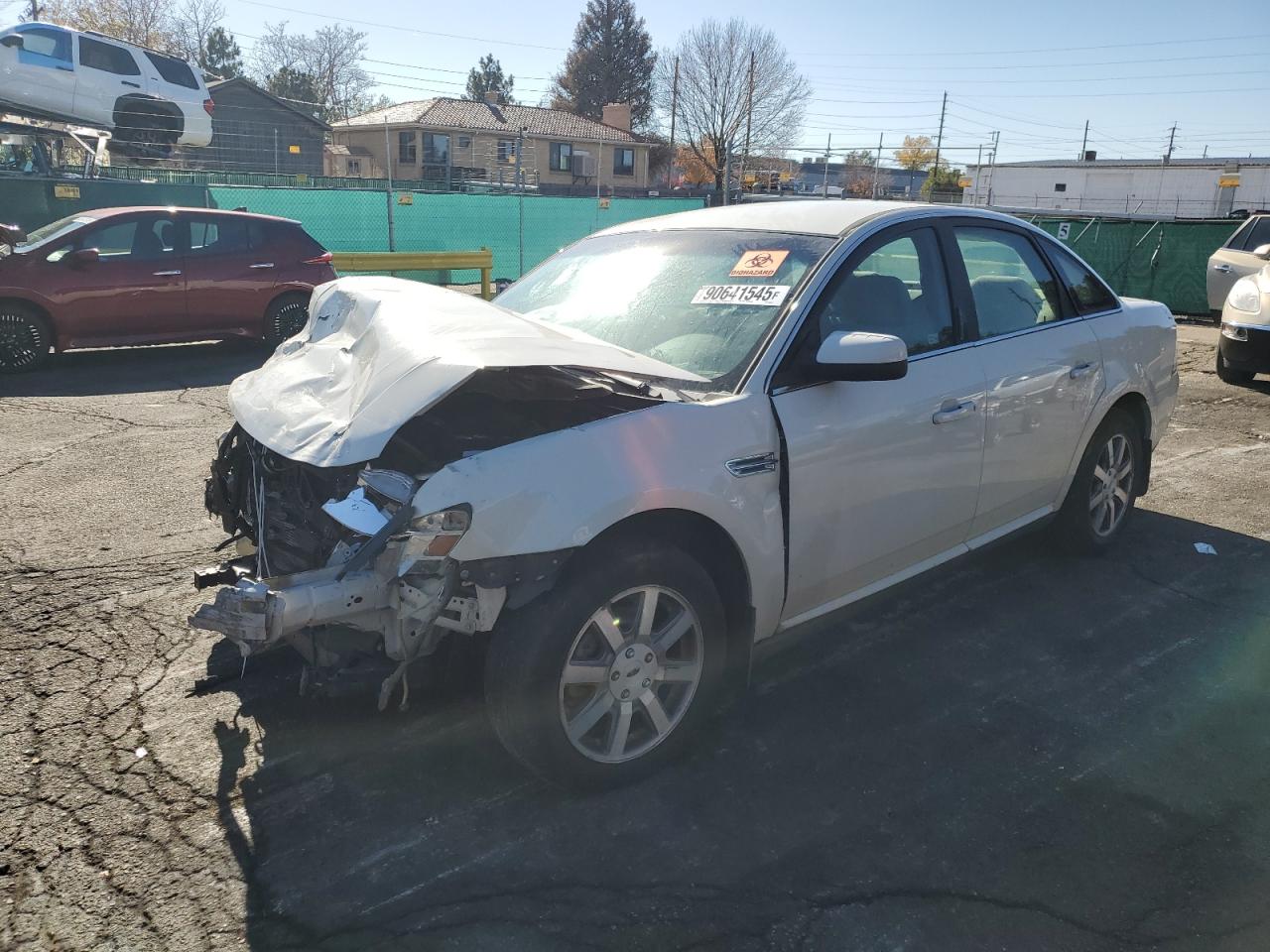 2009 Ford Taurus White vin: 1FAHP24W89G117490