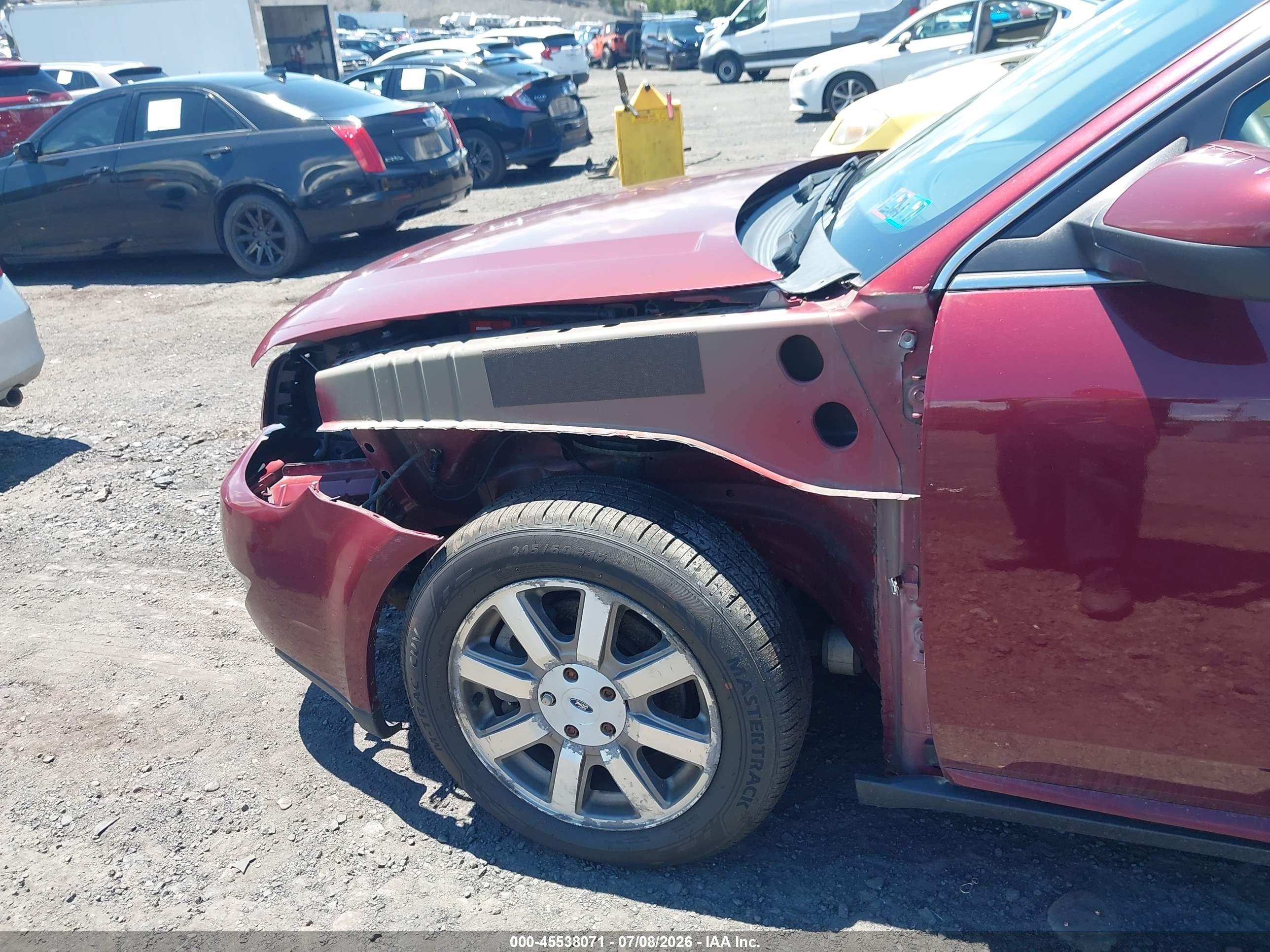 2008 Ford Taurus Sel Red vin: 1FAHP24W98G112099