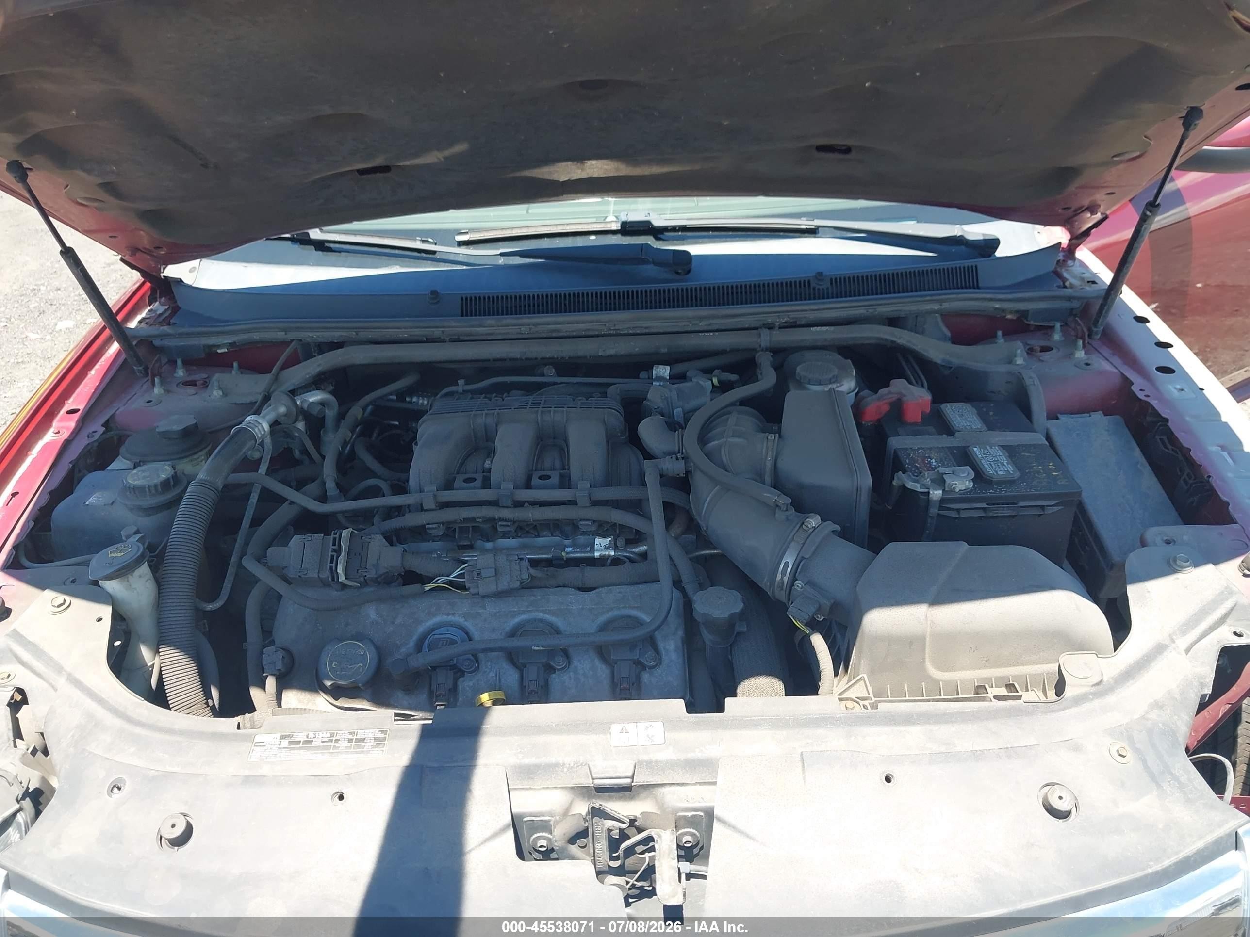 2008 Ford Taurus Sel Red vin: 1FAHP24W98G112099