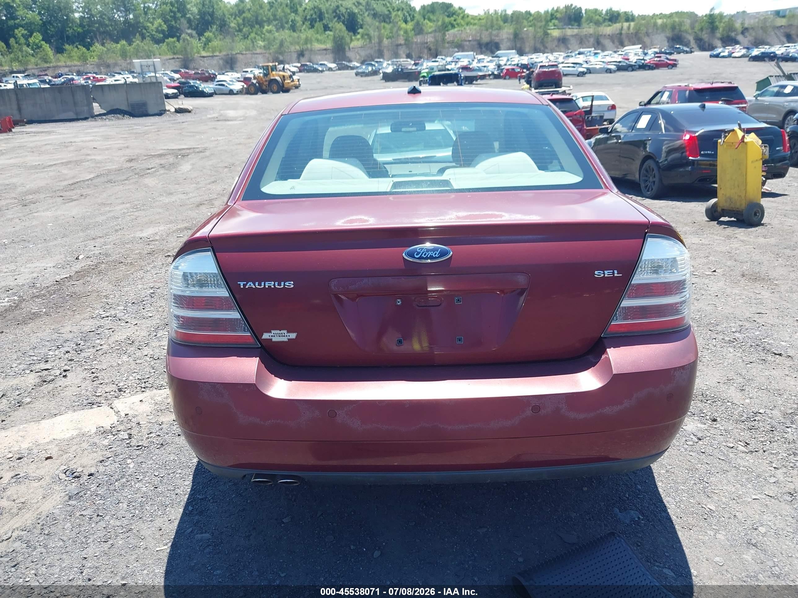 2008 Ford Taurus Sel Red vin: 1FAHP24W98G112099