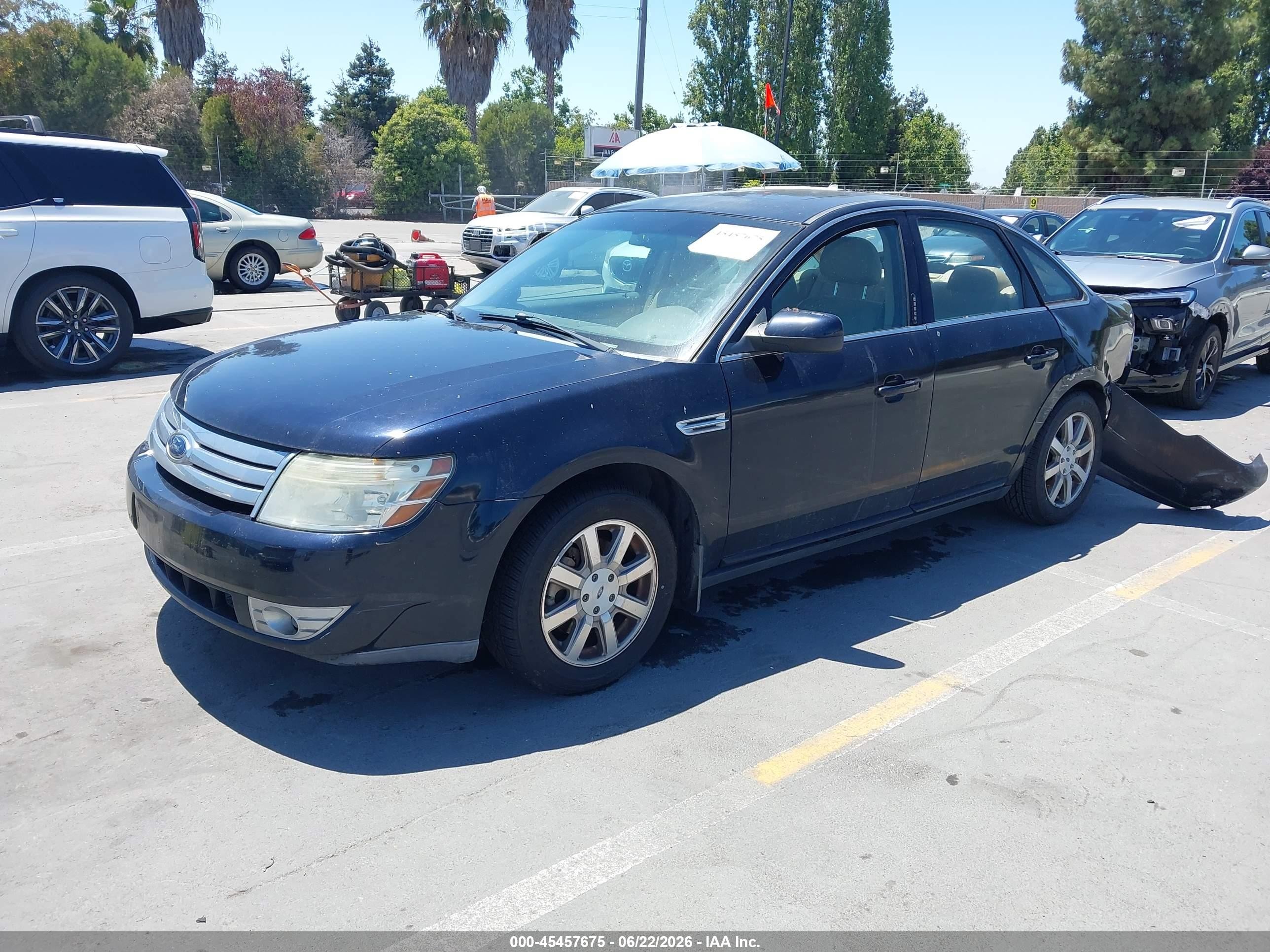2008 Ford Taurus Sel Blue vin: 1FAHP24W98G159679