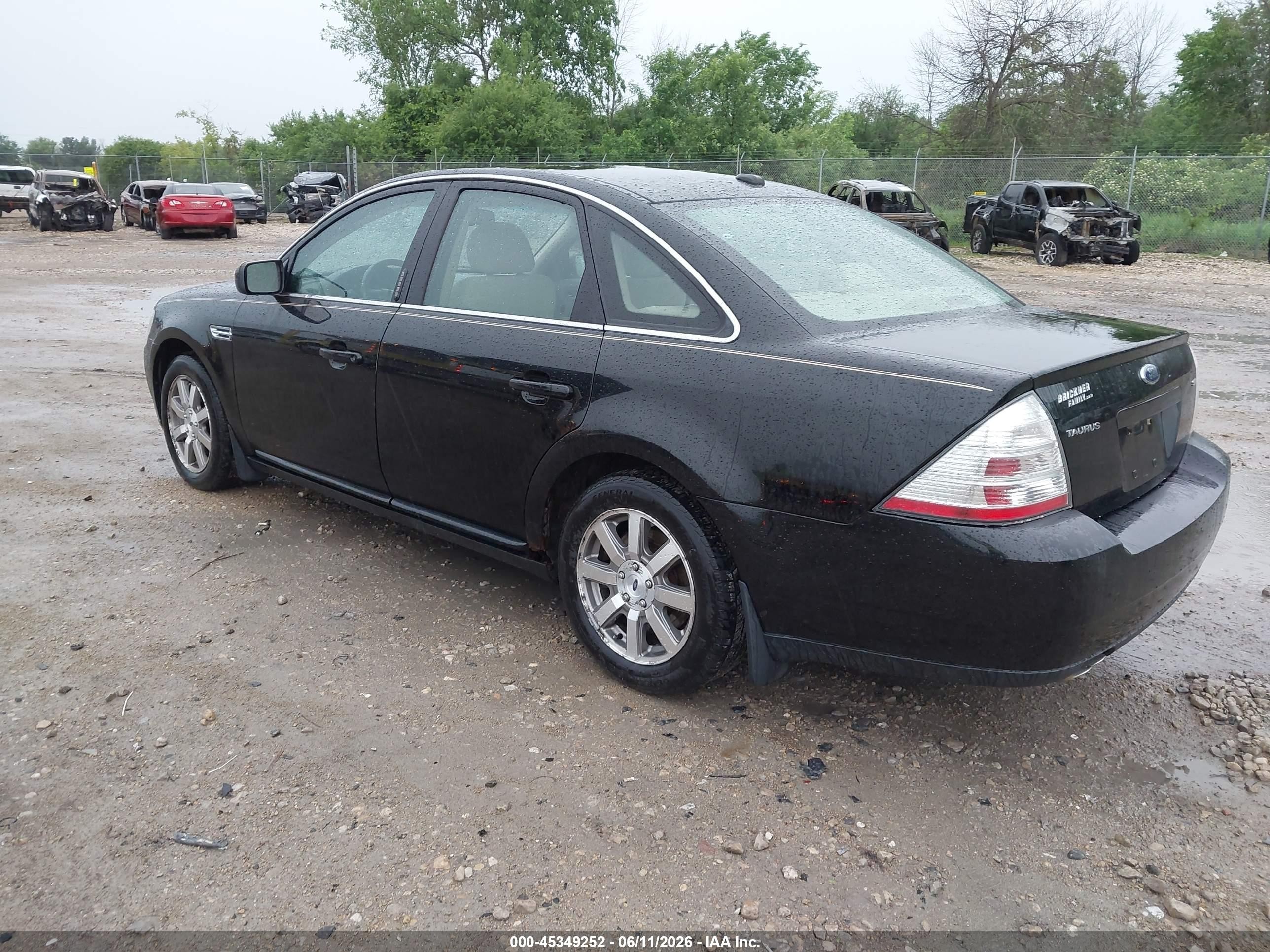 2008 Ford Taurus Sel Black vin: 1FAHP24WX8G185966