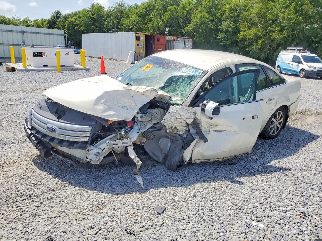 2009 Ford Taurus Sel White vin: 1FAHP24WX9G102778