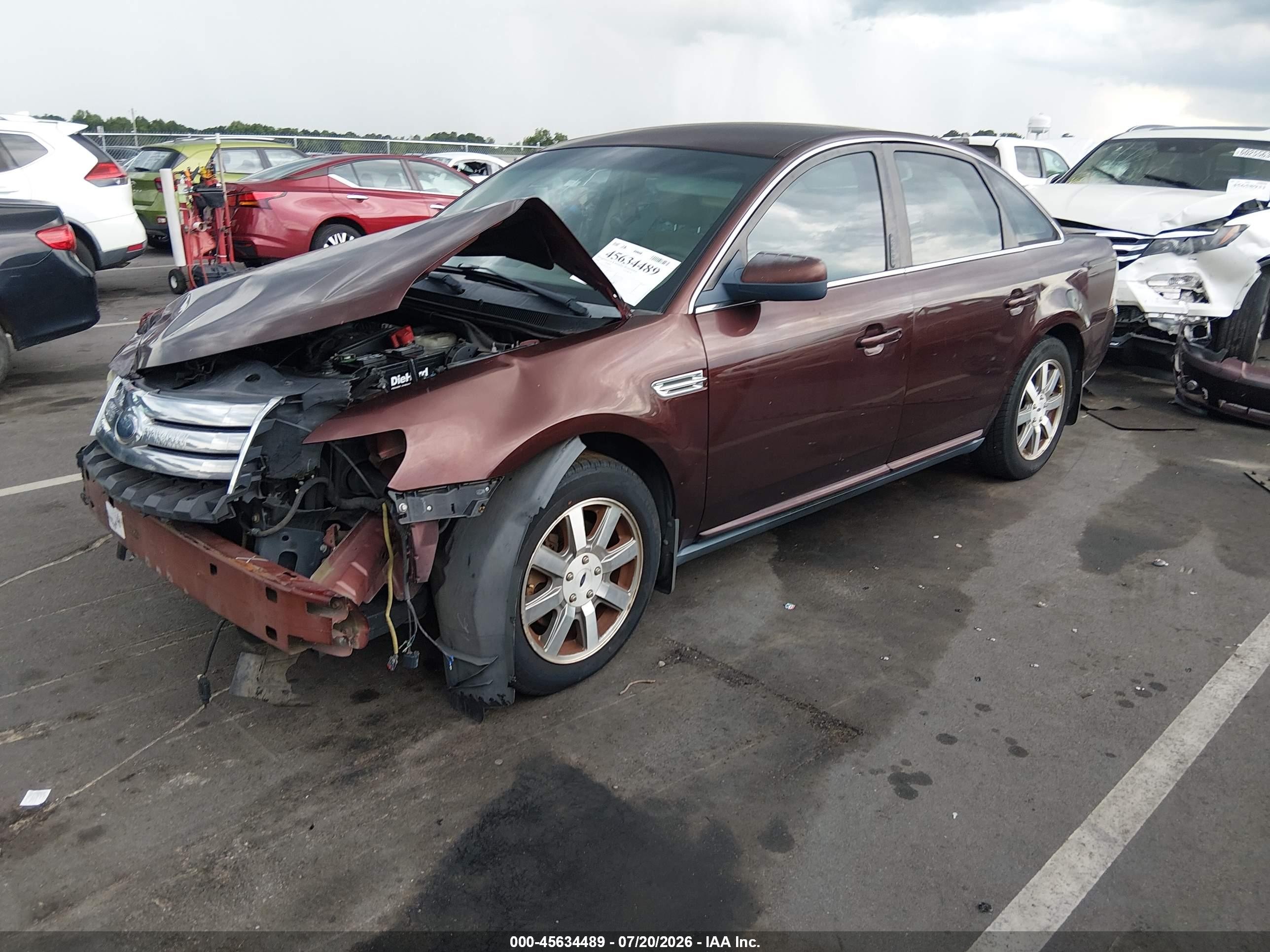 2009 Ford Taurus Sel Burgundy vin: 1FAHP24WX9G120116