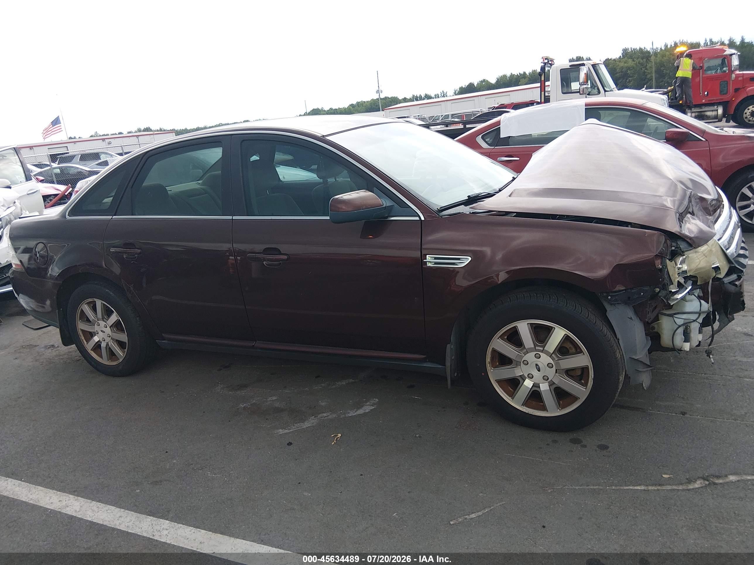 2009 Ford Taurus Sel Burgundy vin: 1FAHP24WX9G120116