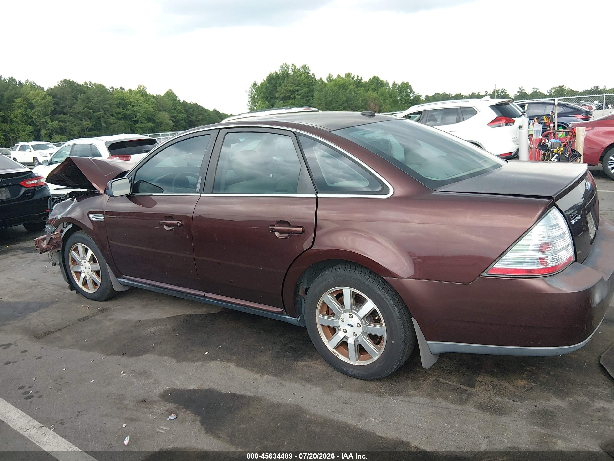 2009 Ford Taurus Sel Burgundy vin: 1FAHP24WX9G120116