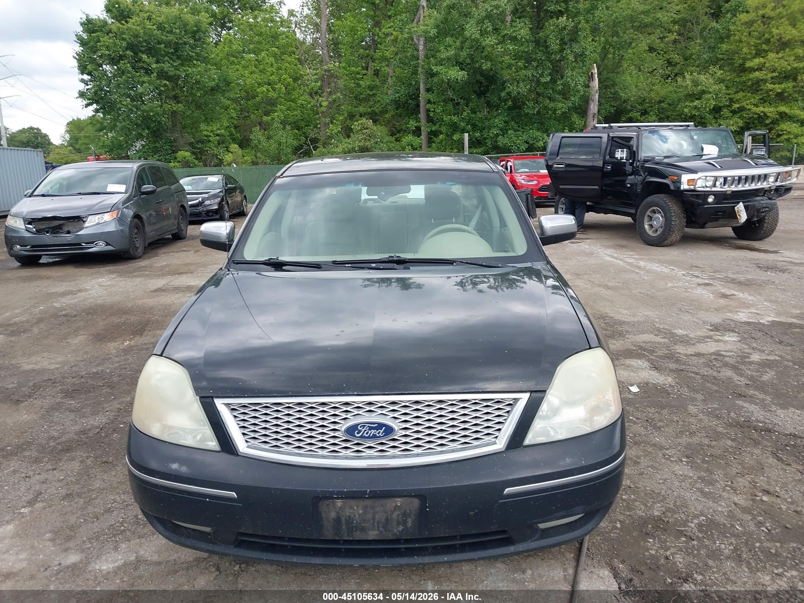 2005 Ford Five Hundred Limited Черный vin: 1FAHP25105G132997
