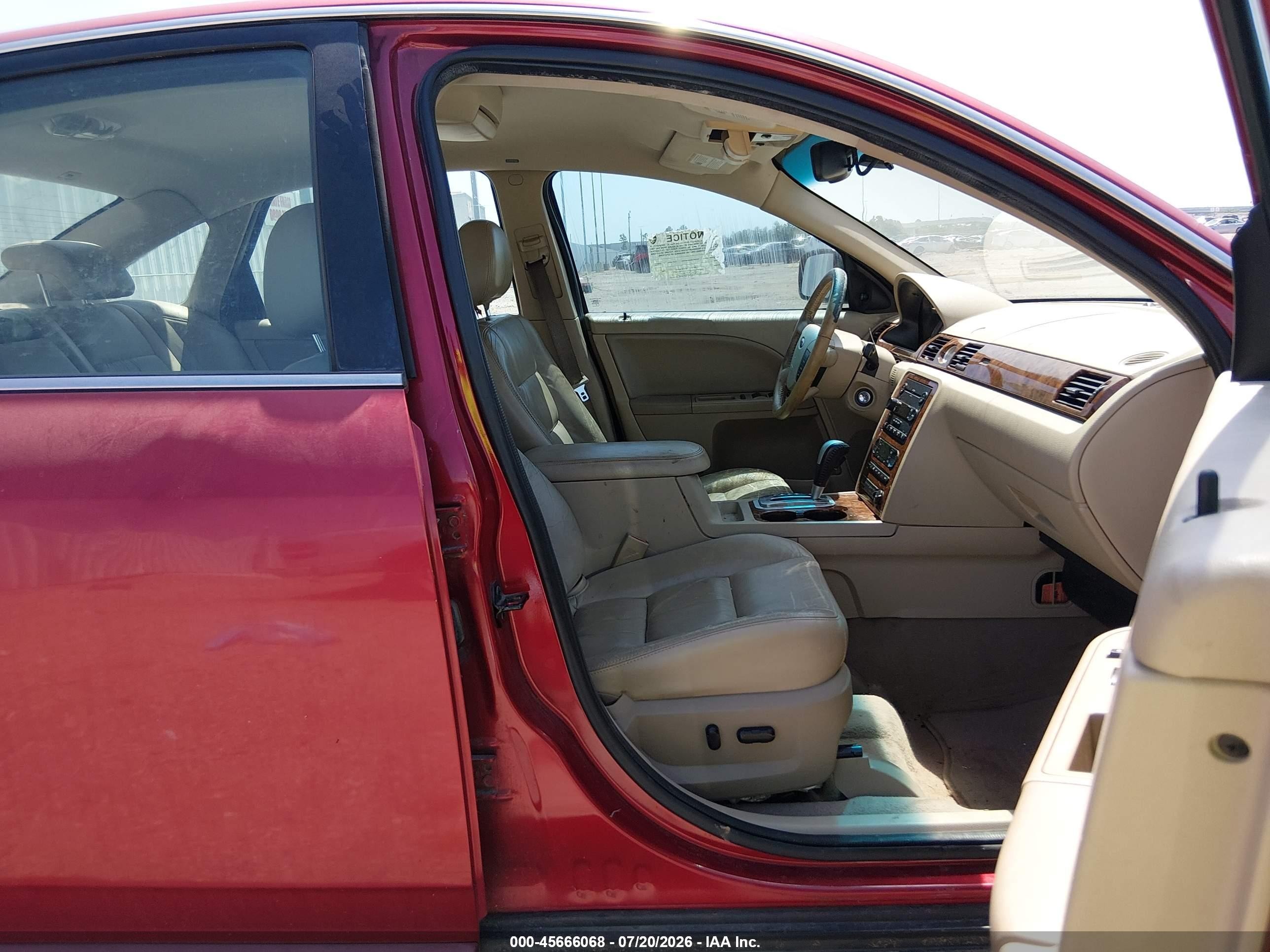 2007 Ford Five Hundred Limited Burgundy vin: 1FAHP25107G151908