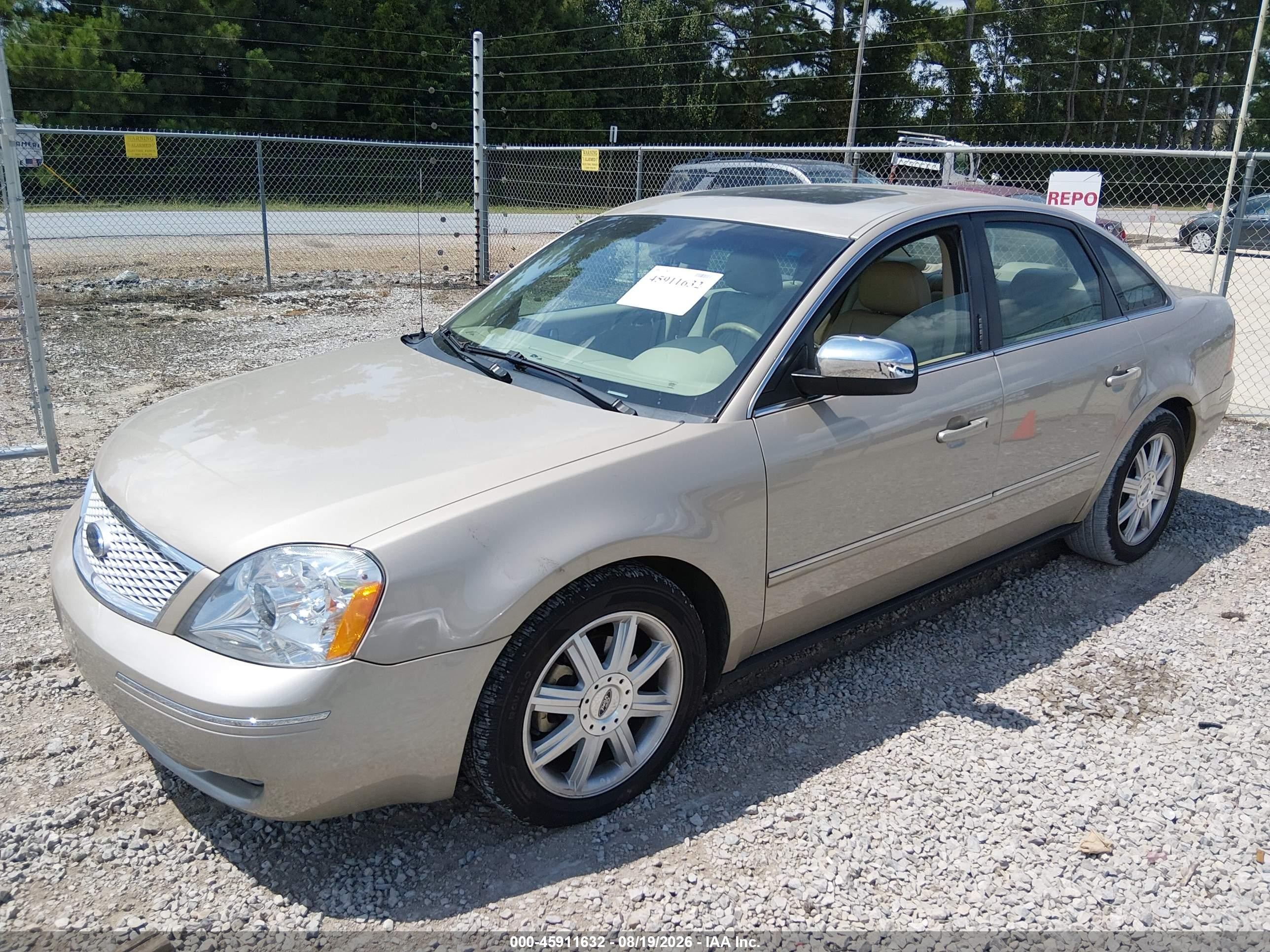 2005 Ford Five Hundred Limited Gold vin: 1FAHP25145G187100