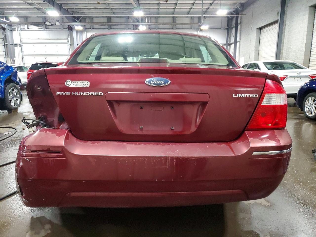 2005 Ford Five Hundred Limited Maroon vin: 1FAHP25155G105200