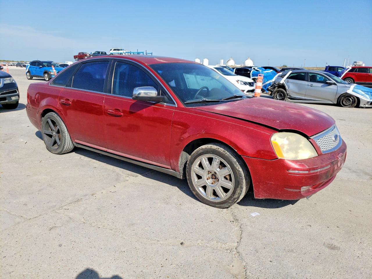 2007 Ford Five Hundred Limited Red vin: 1FAHP25177G153154