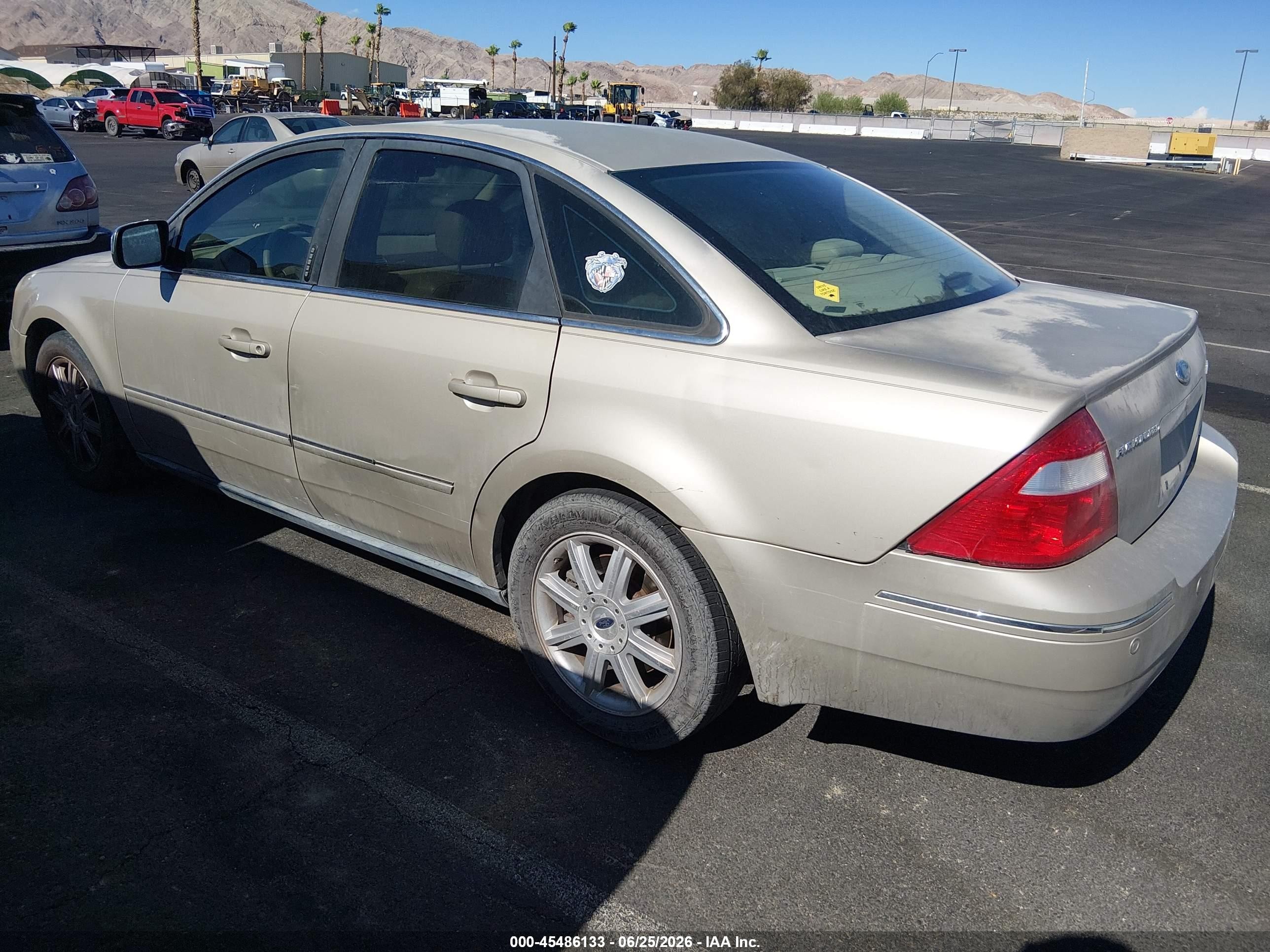 2005 Ford Five Hundred Limited Желто-коричневый vin: 1FAHP25185G148641