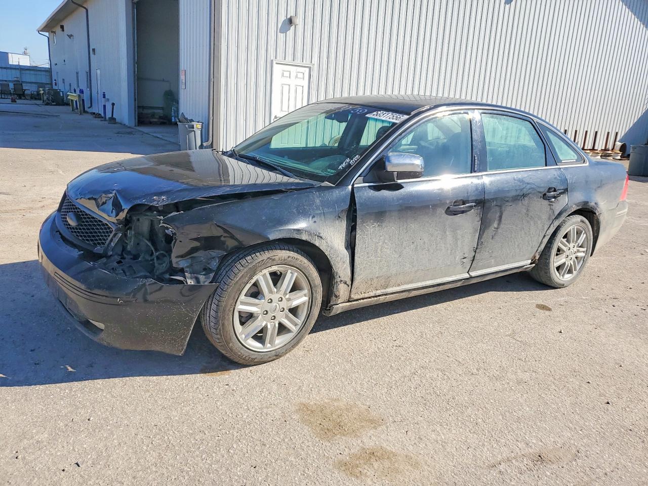 2007 Ford Five Hundred Black vin: 1FAHP25197G130636