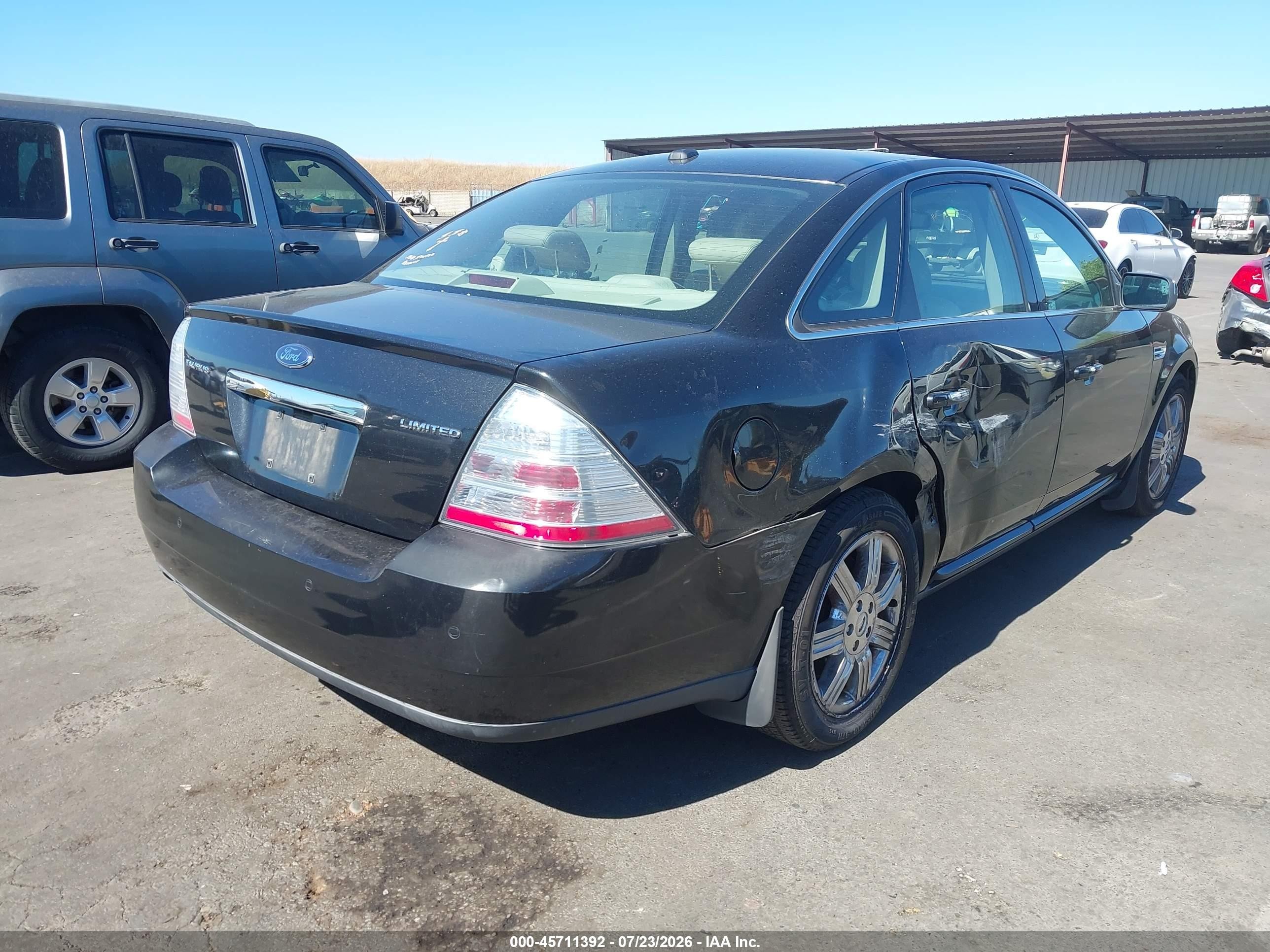 2009 Ford Taurus Limited Black vin: 1FAHP25W09G101072