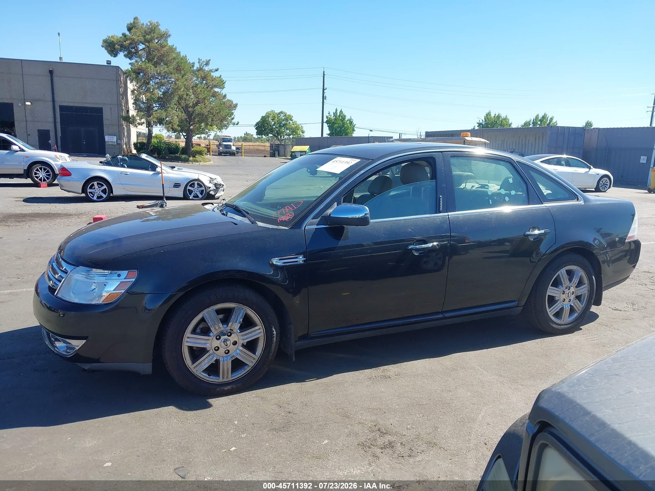 2009 Ford Taurus Limited Black vin: 1FAHP25W09G101072