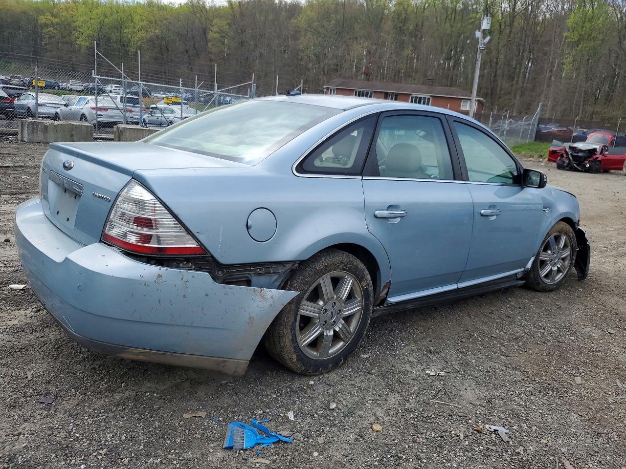 2008 Ford Taurus Limited Синий vin: 1FAHP25W28G139496