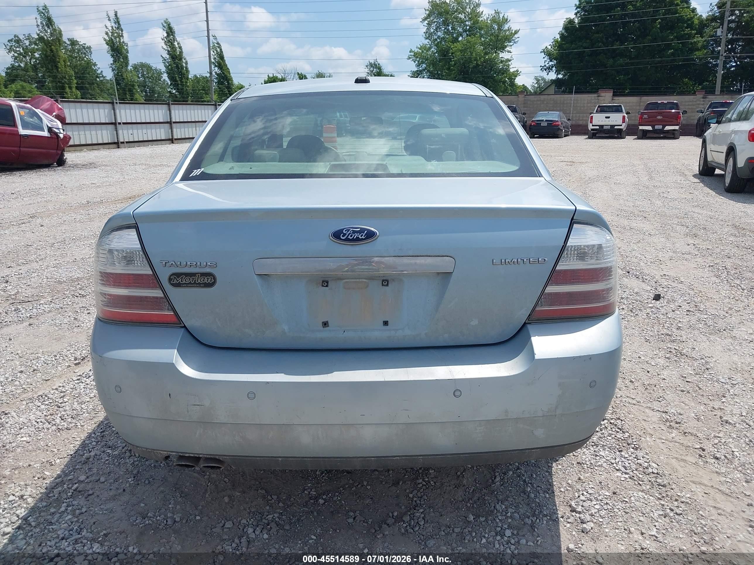 2009 Ford Taurus Limited Light Blue vin: 1FAHP25W29G103132