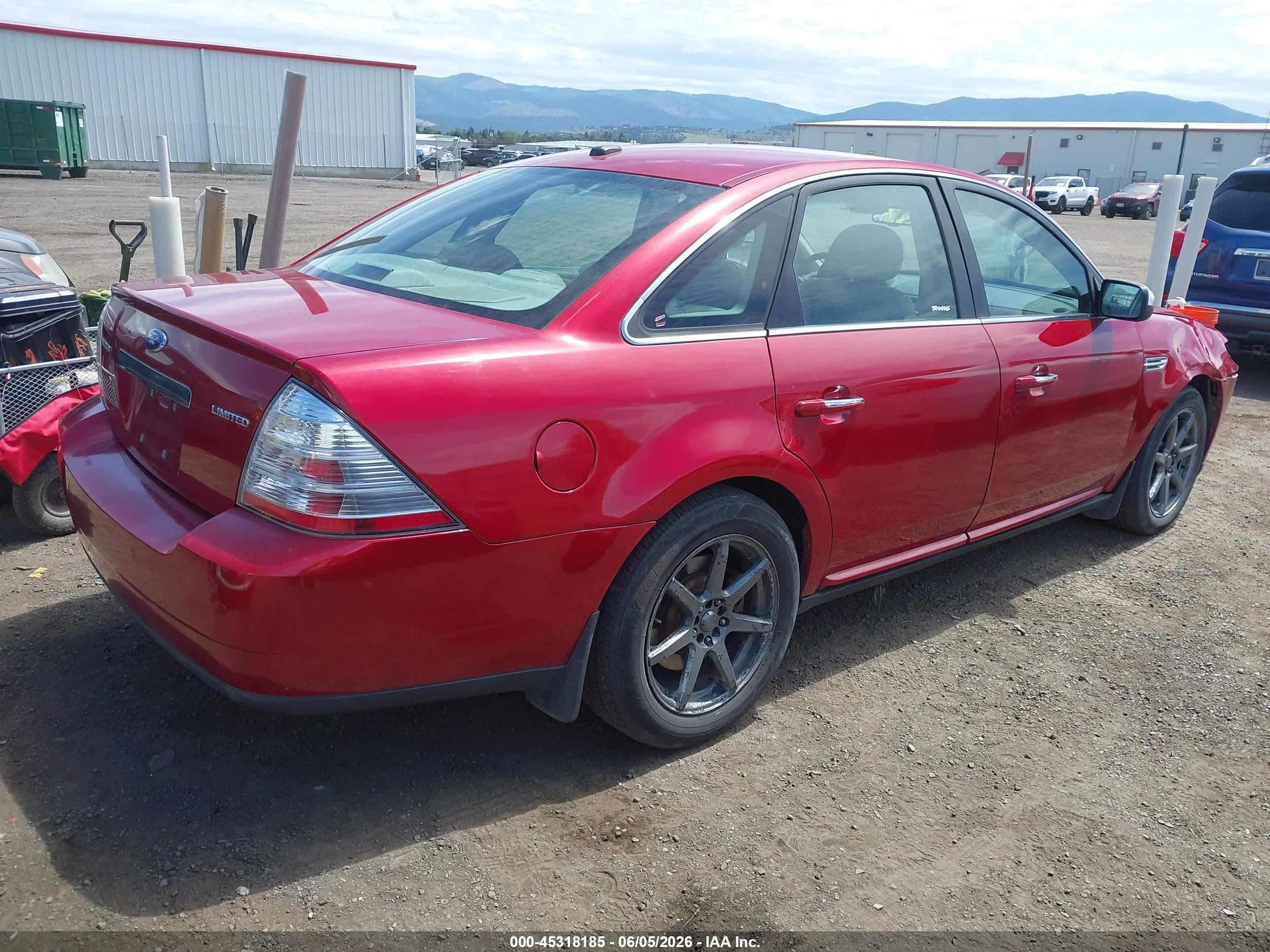 2009 Ford Taurus Limited Red vin: 1FAHP25W39G125740