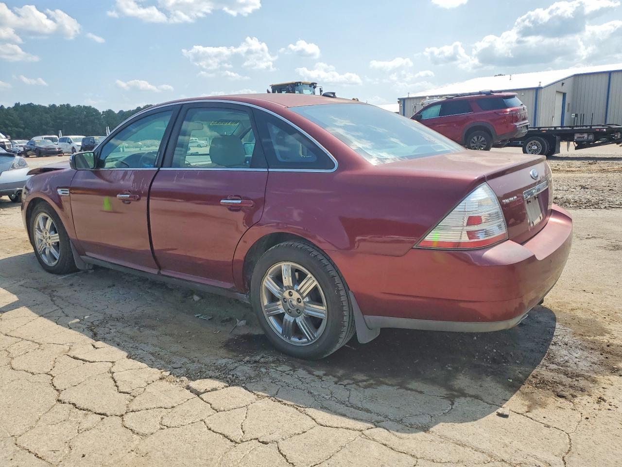 2008 Ford Taurus Limited Burgundy vin: 1FAHP25W48G136213