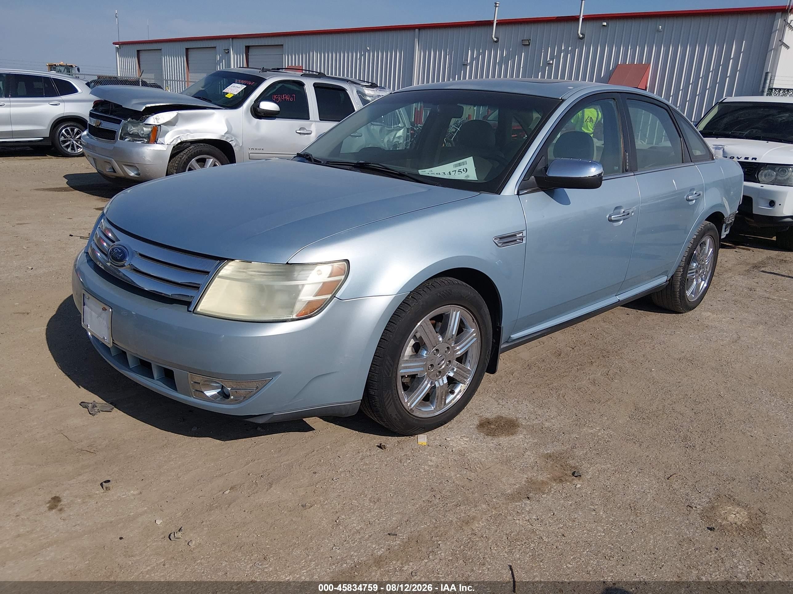 2008 Ford Taurus Limited Синий vin: 1FAHP25W48G182785
