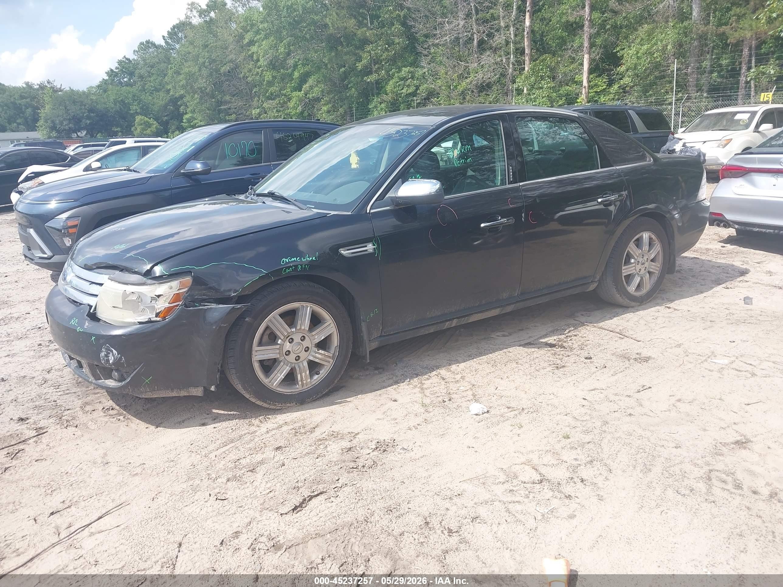 2009 Ford Taurus Limited Black vin: 1FAHP25W59G120183