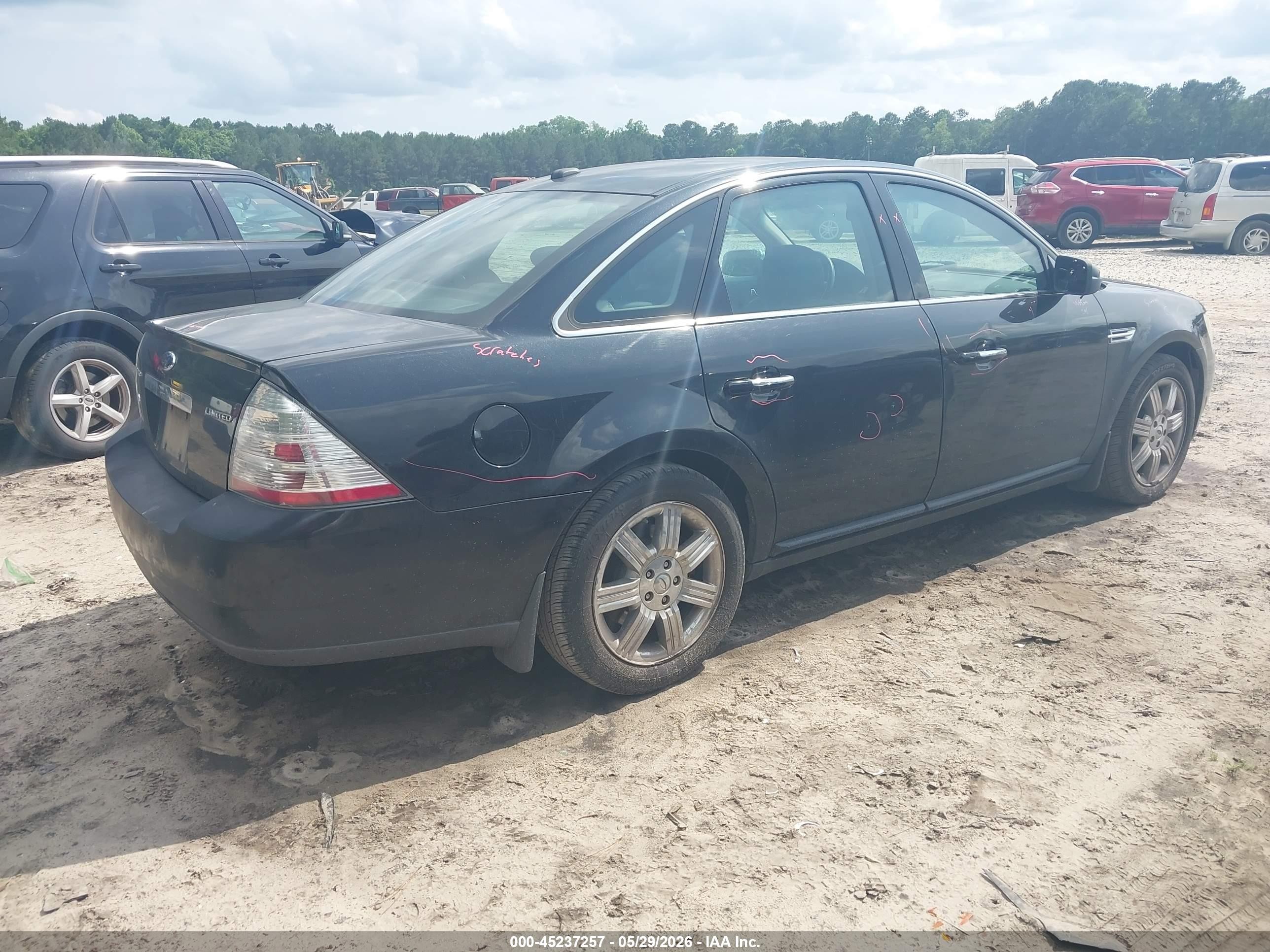 2009 Ford Taurus Limited Black vin: 1FAHP25W59G120183