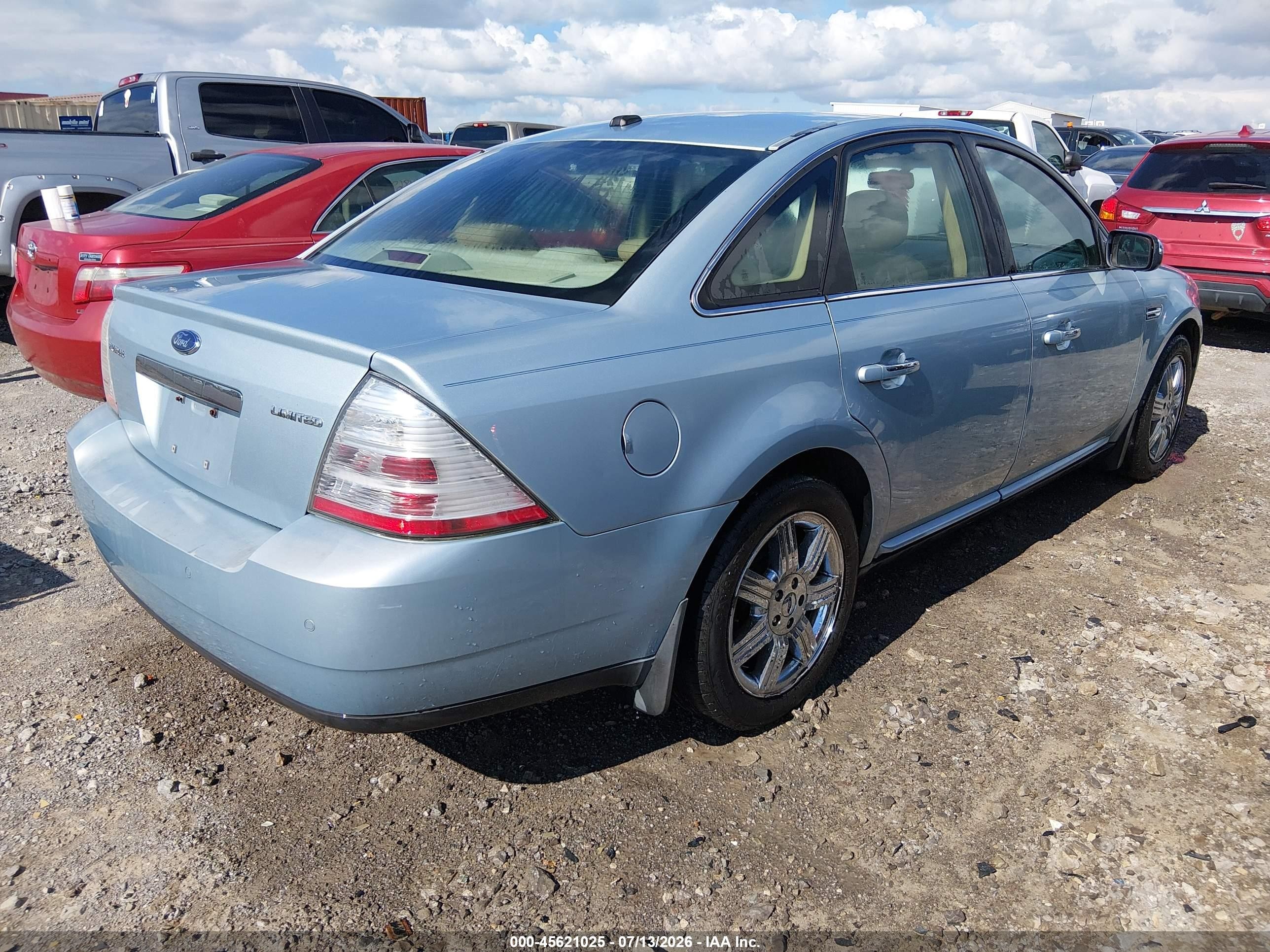 2009 Ford Taurus Limited Blue vin: 1FAHP25W79G110304