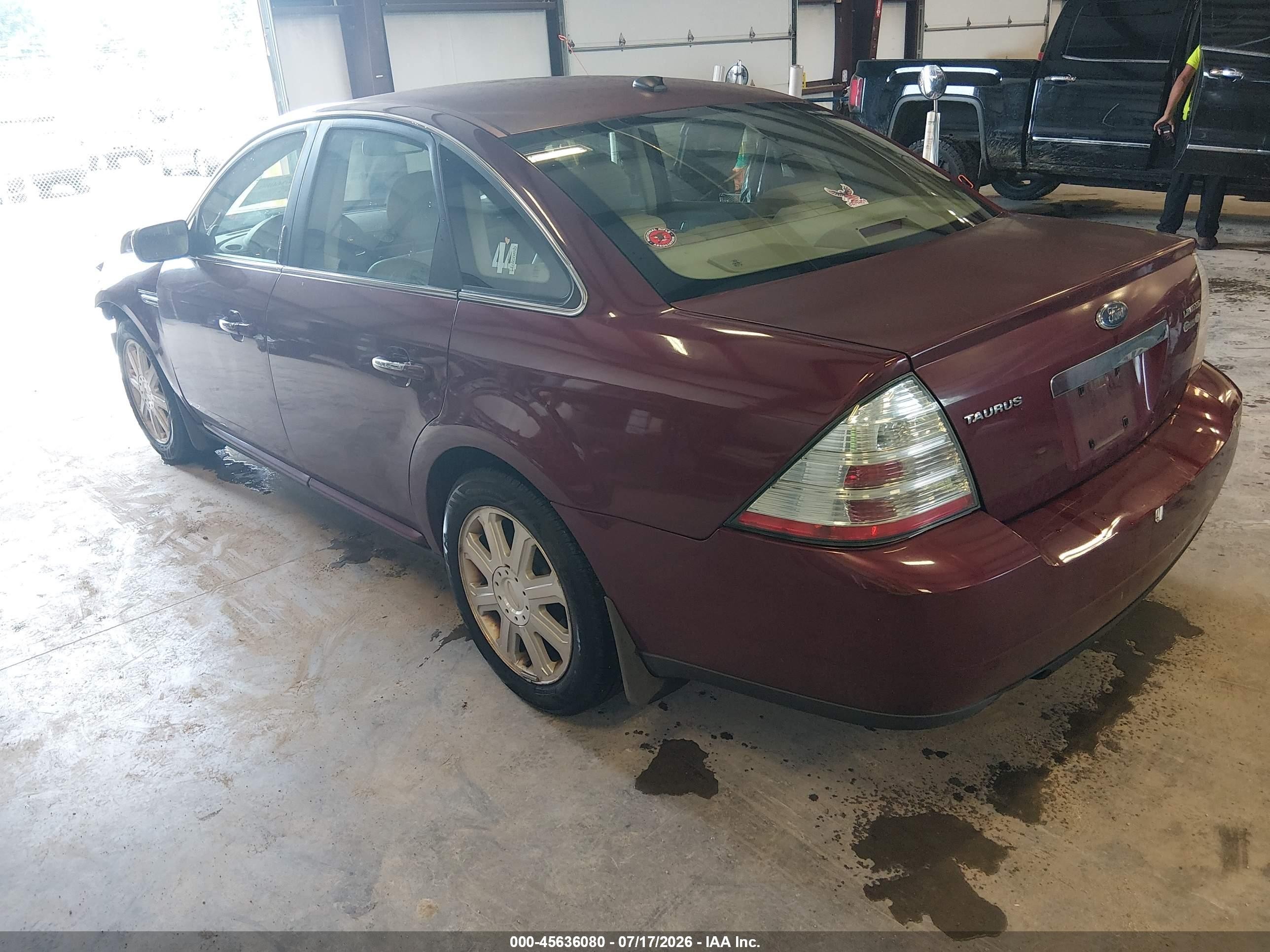 2008 Ford Taurus Limited Maroon vin: 1FAHP25W88G144332
