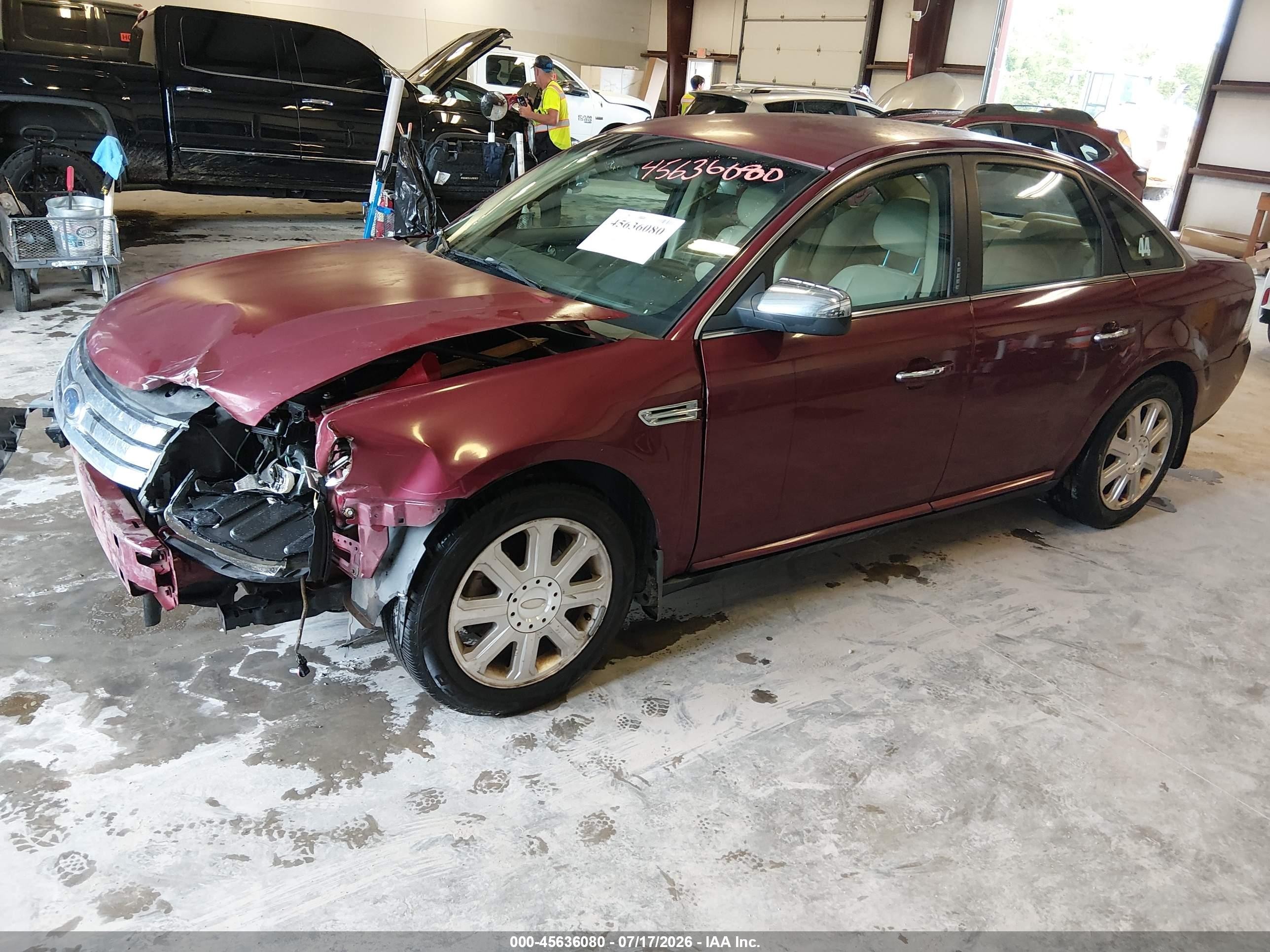 2008 Ford Taurus Limited Maroon vin: 1FAHP25W88G144332