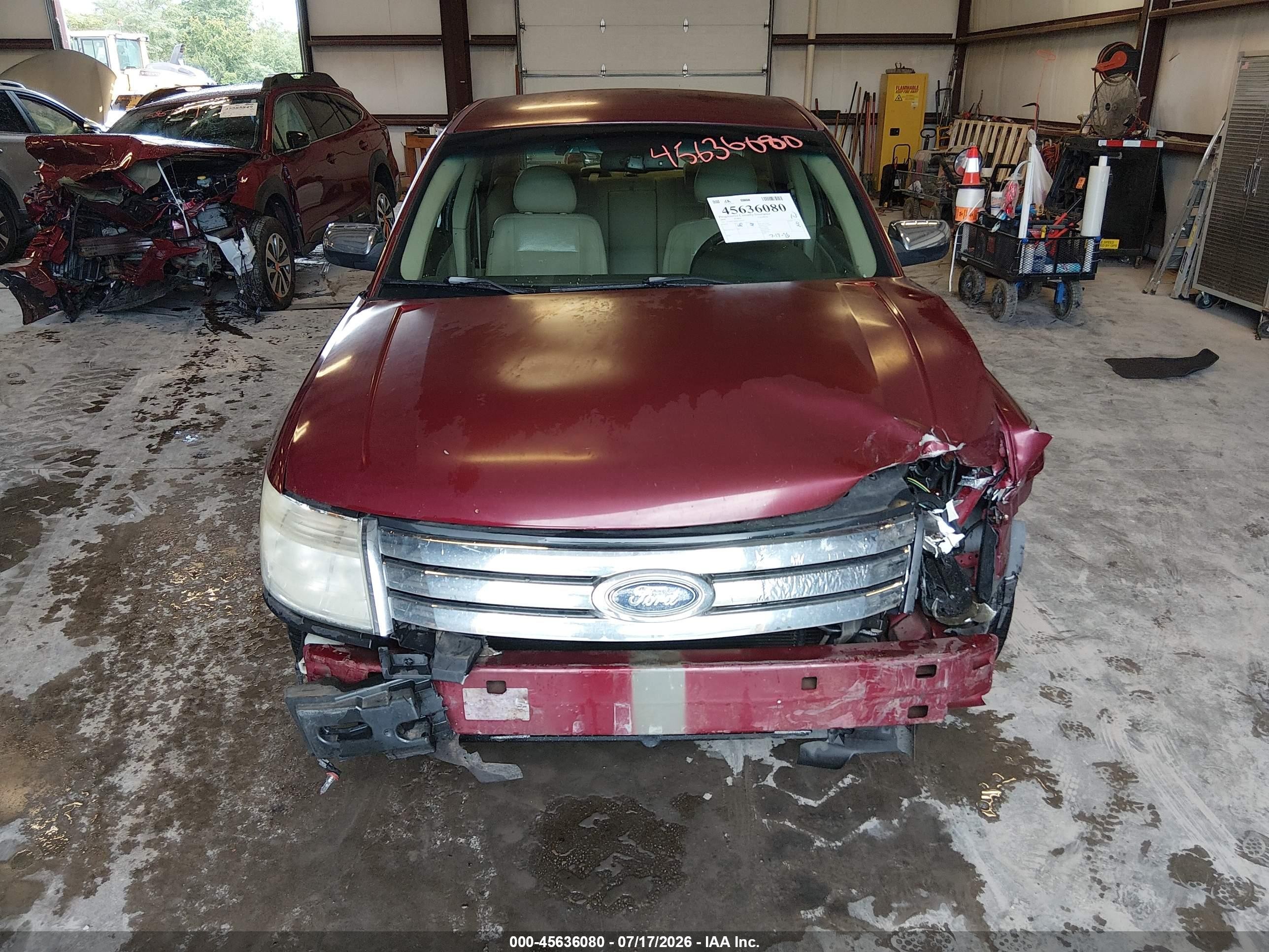 2008 Ford Taurus Limited Maroon vin: 1FAHP25W88G144332