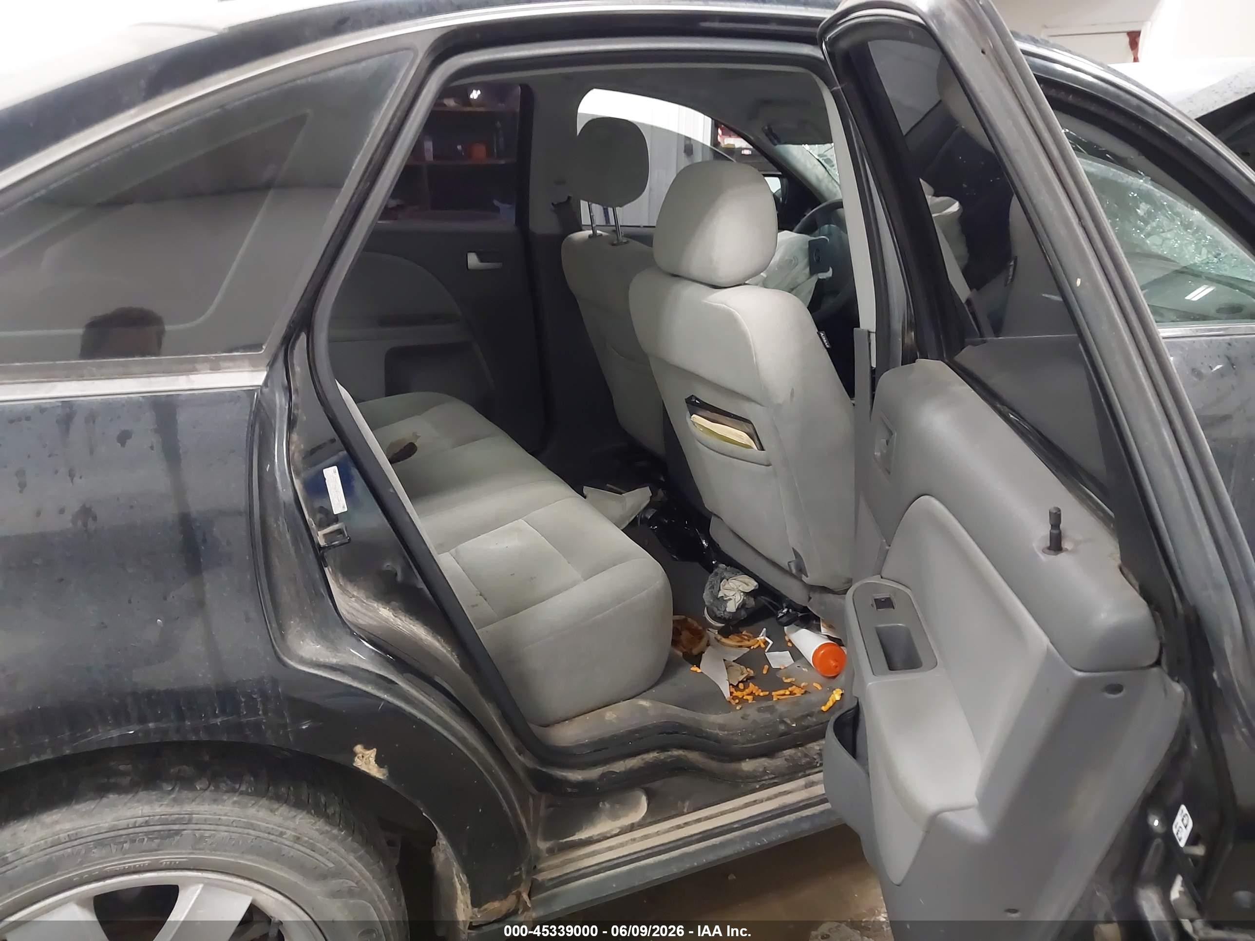2007 Ford Five Hundred Sel Black vin: 1FAHP27167G154065