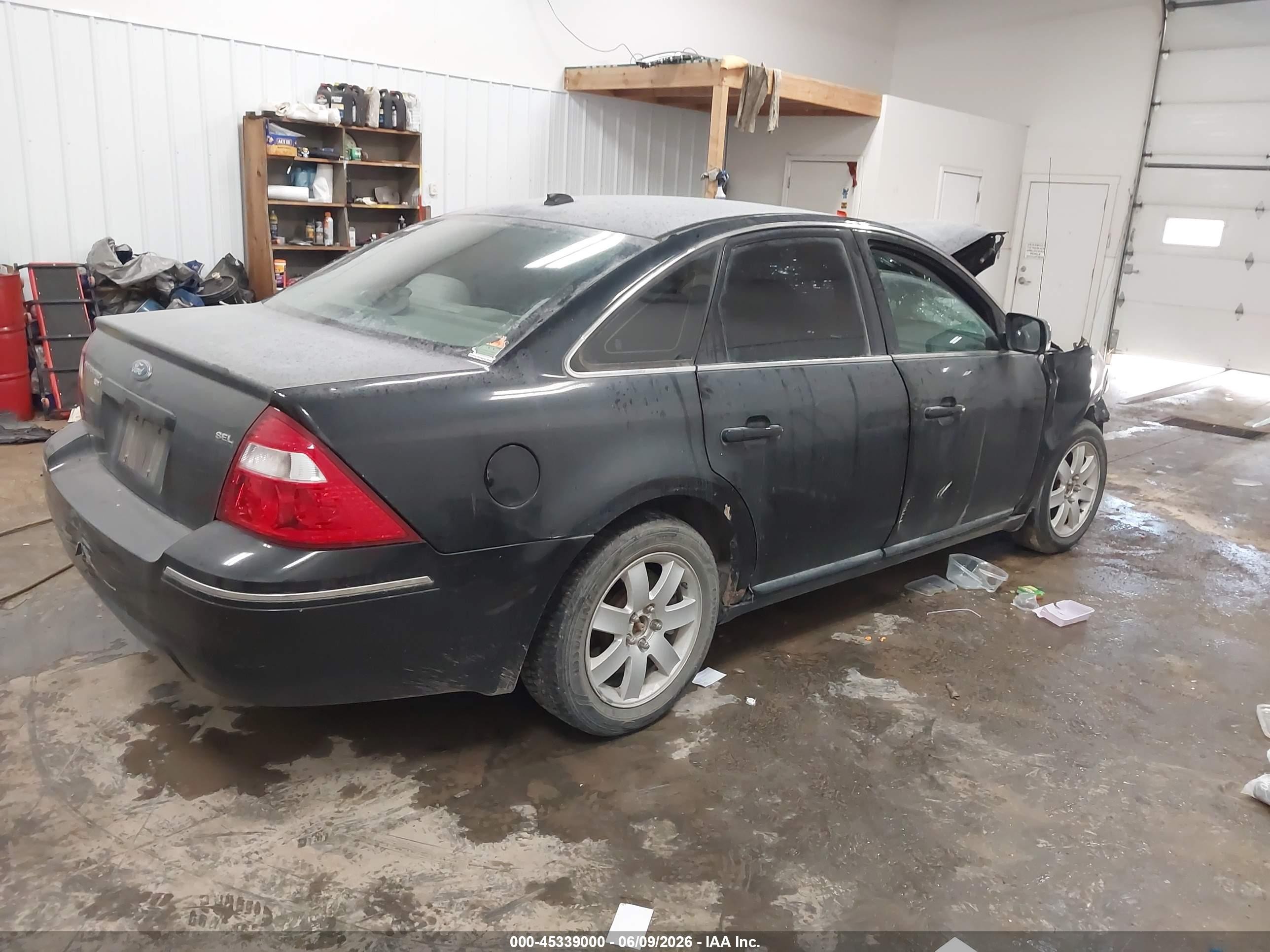 2007 Ford Five Hundred Sel Black vin: 1FAHP27167G154065